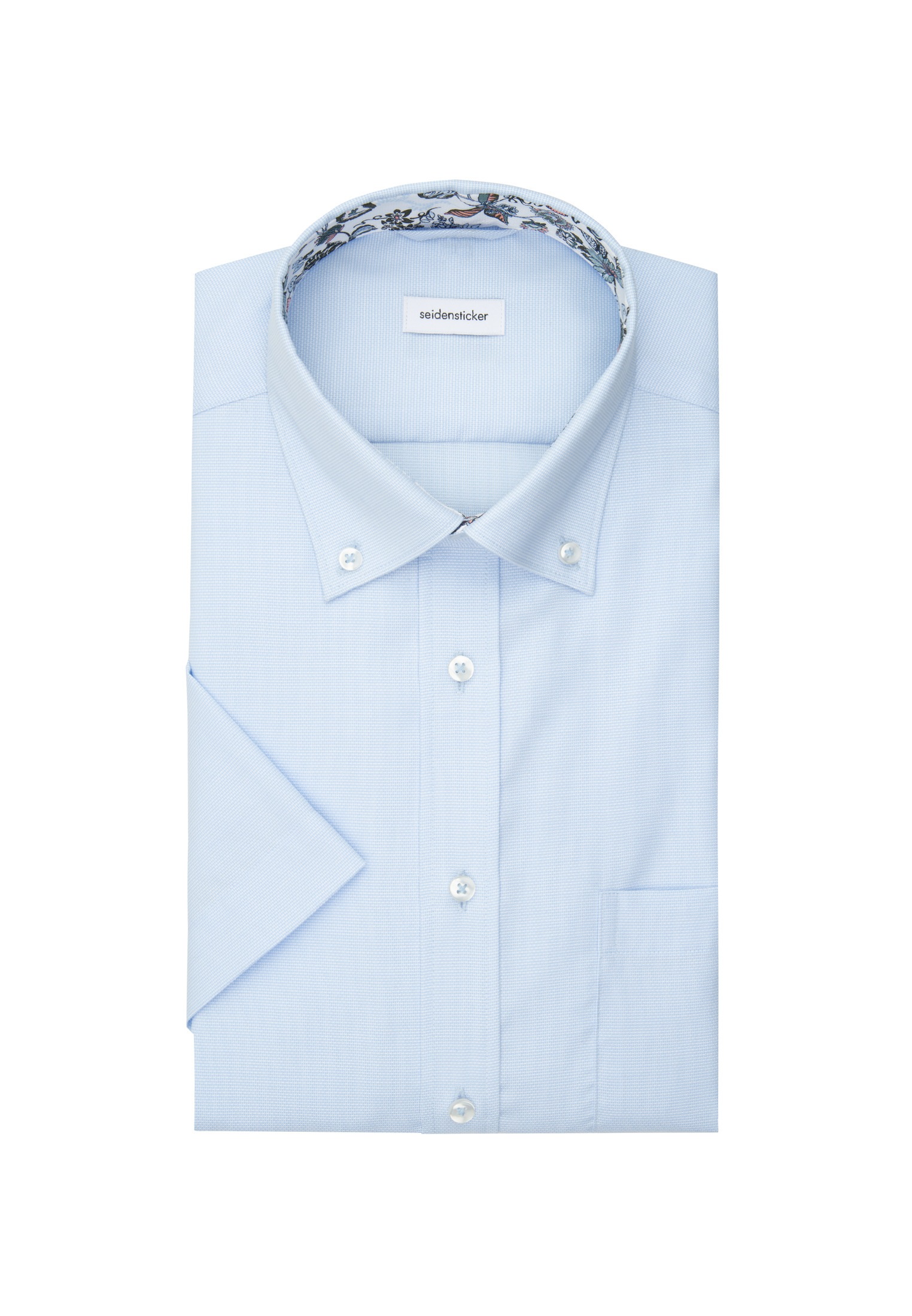 seidensticker Businesshemd »Regular«, Regular 1/2 Button-Down-Kragen Struktur