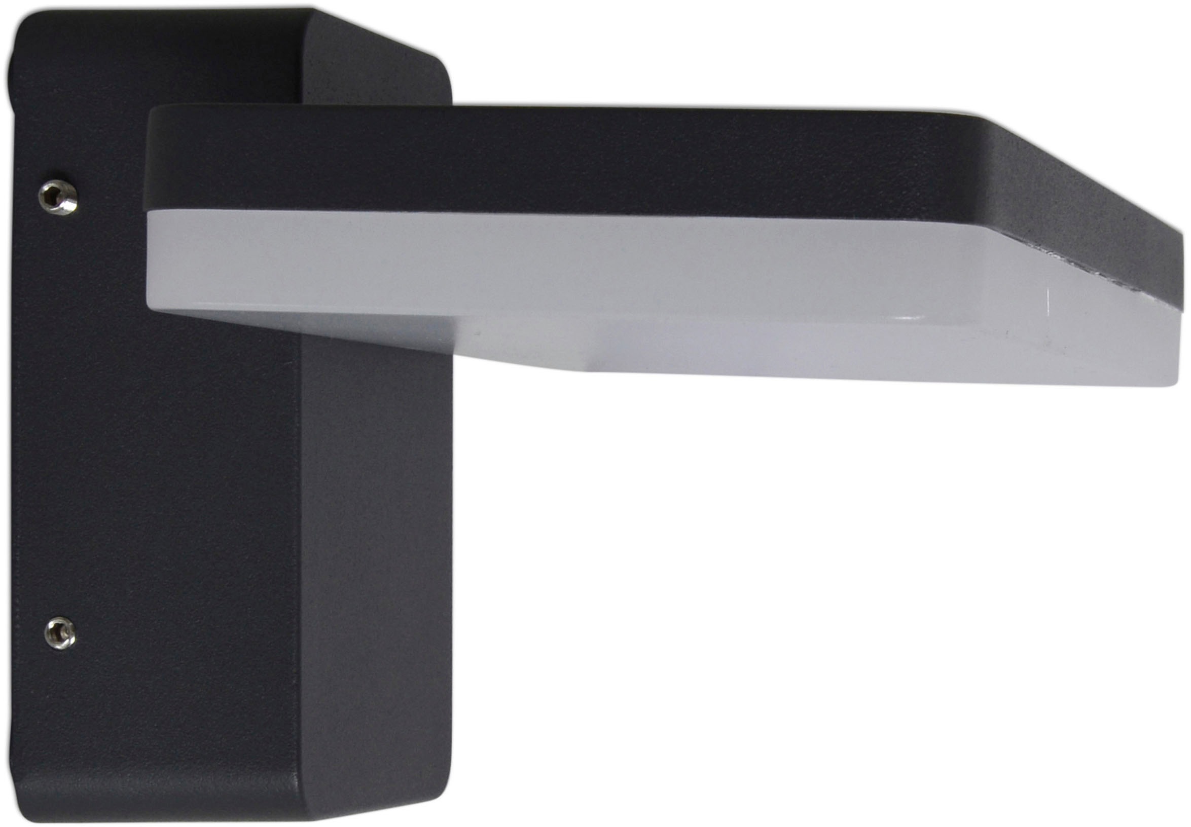 näve LED Außen-Wandleuchte »Clair«, 1 flammig, Leuchtmittel LED-Board | LED fest integriert, Wandleuchte, Terrasse, anthrazit, Höhe: 11cm, LED warmweiß