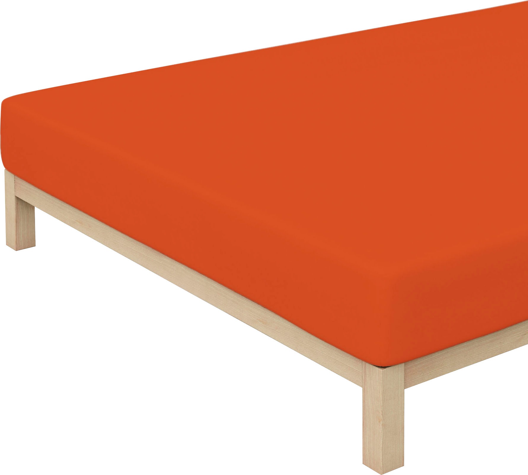 Schlafgut Spannbettlaken »PURE Bio-Baumwolle mit Elasthan, dehnbar blickdicht, straff, Bettlaken« PREMIUM Laken für Matratzen bis 30cm Höhe, in 90x200, 140x200, 180x200