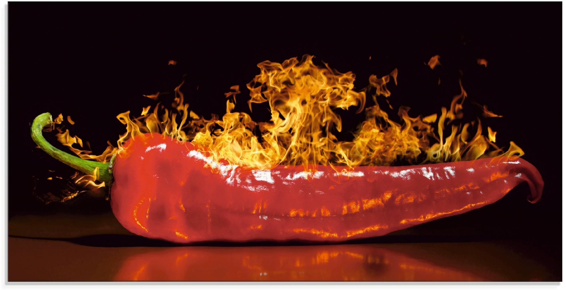 Artland Glasbild »Roter scharfer Chilipfeffer«, Lebensmittel, (1 St.), in  verschiedenen Größen im OTTO Online Shop