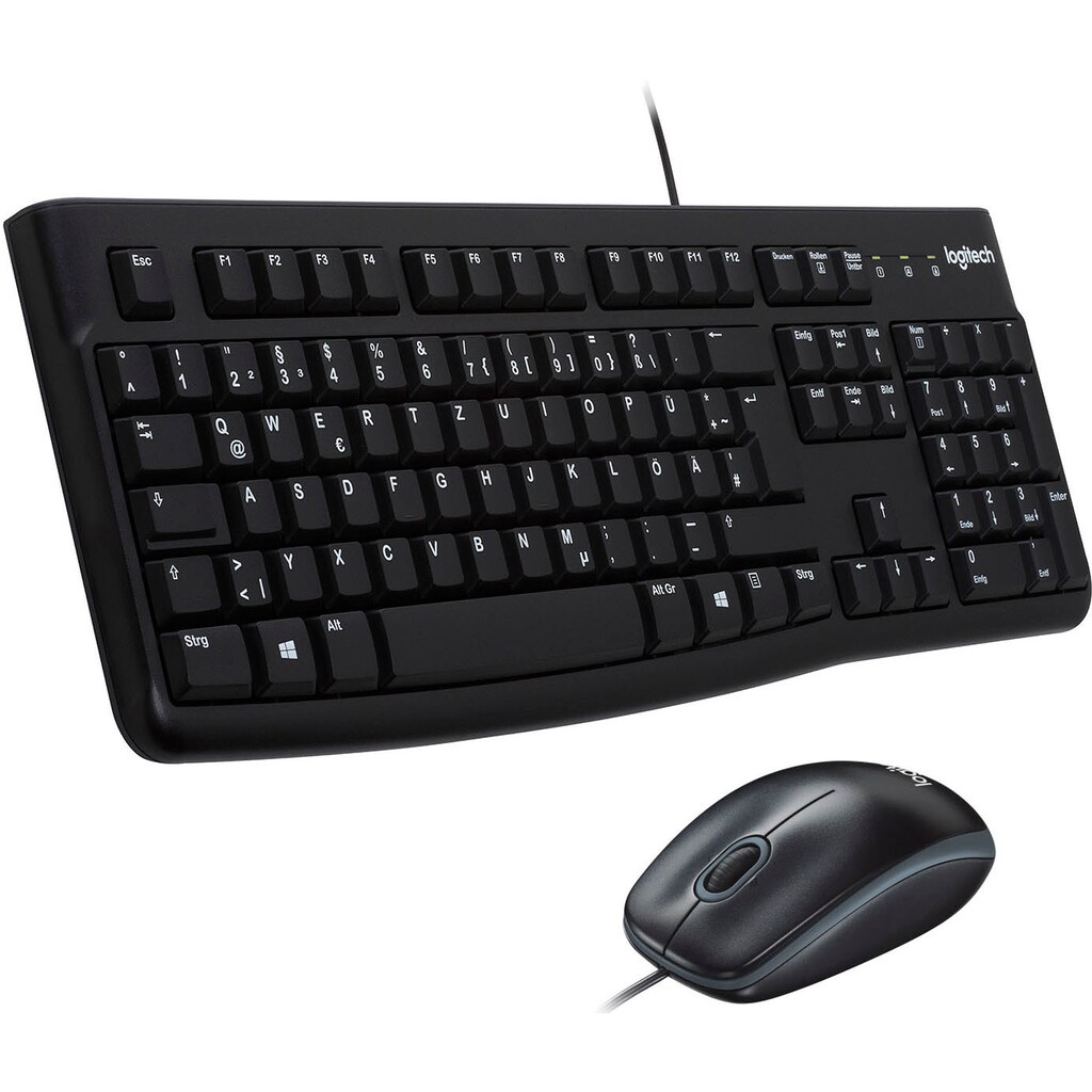 Logitech Tastatur- und Maus-Set »Desktop MK120«