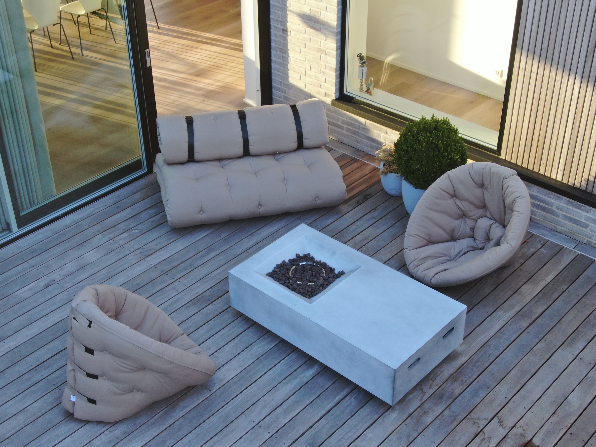 Karup Design Gartensessel »Nido out™, Loungesessel , Hocker, Chillsessel, Relaxsessel« B/H/T ca: 95x70x100cm - in mehreren Farben,  Outdoor geeignet, Schmutz- und Wasserabweisend, Made in Europe