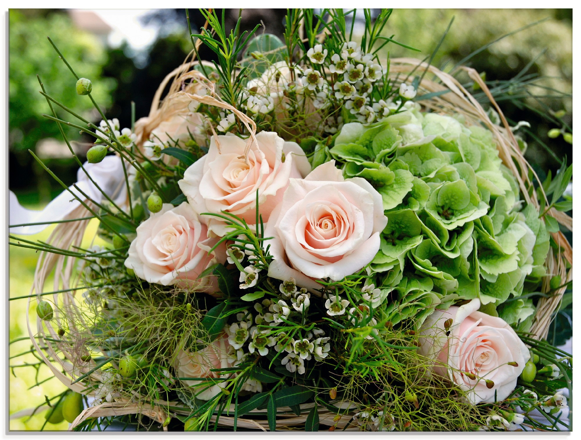 in Online Glasbild Artland bestellen OTTO Größen Shop Blumen, (1 St.), verschiedenen »Blumenstrauss«, im