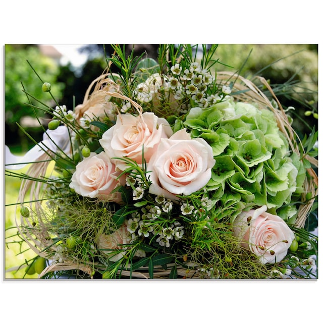 Artland Glasbild »Blumenstrauss«, Blumen, (1 St.), in verschiedenen Größen  bestellen im OTTO Online Shop