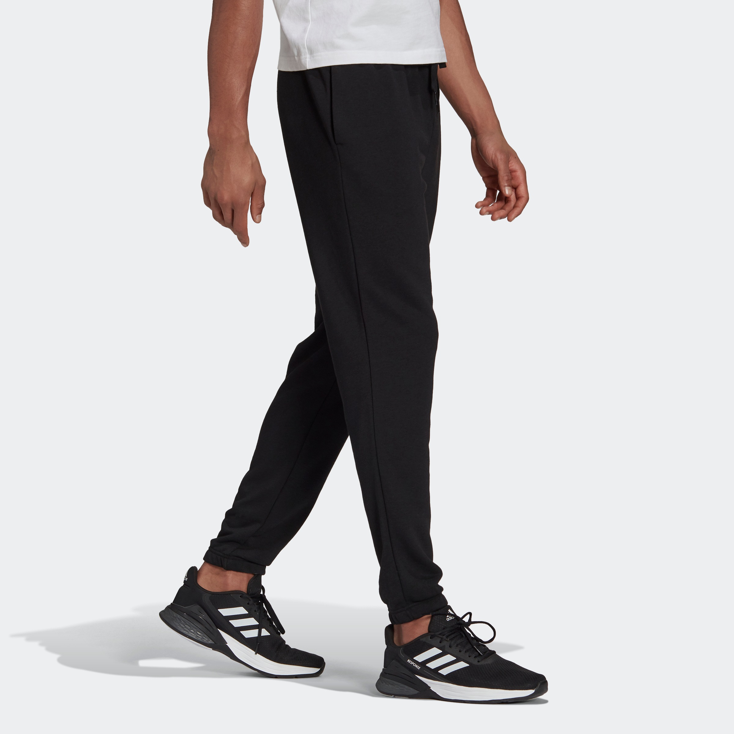 adidas Performance Sporthose »ESSENTIALS FRENCH TERRY TAPERED ELASTIC CUFF LOGO HOSE«