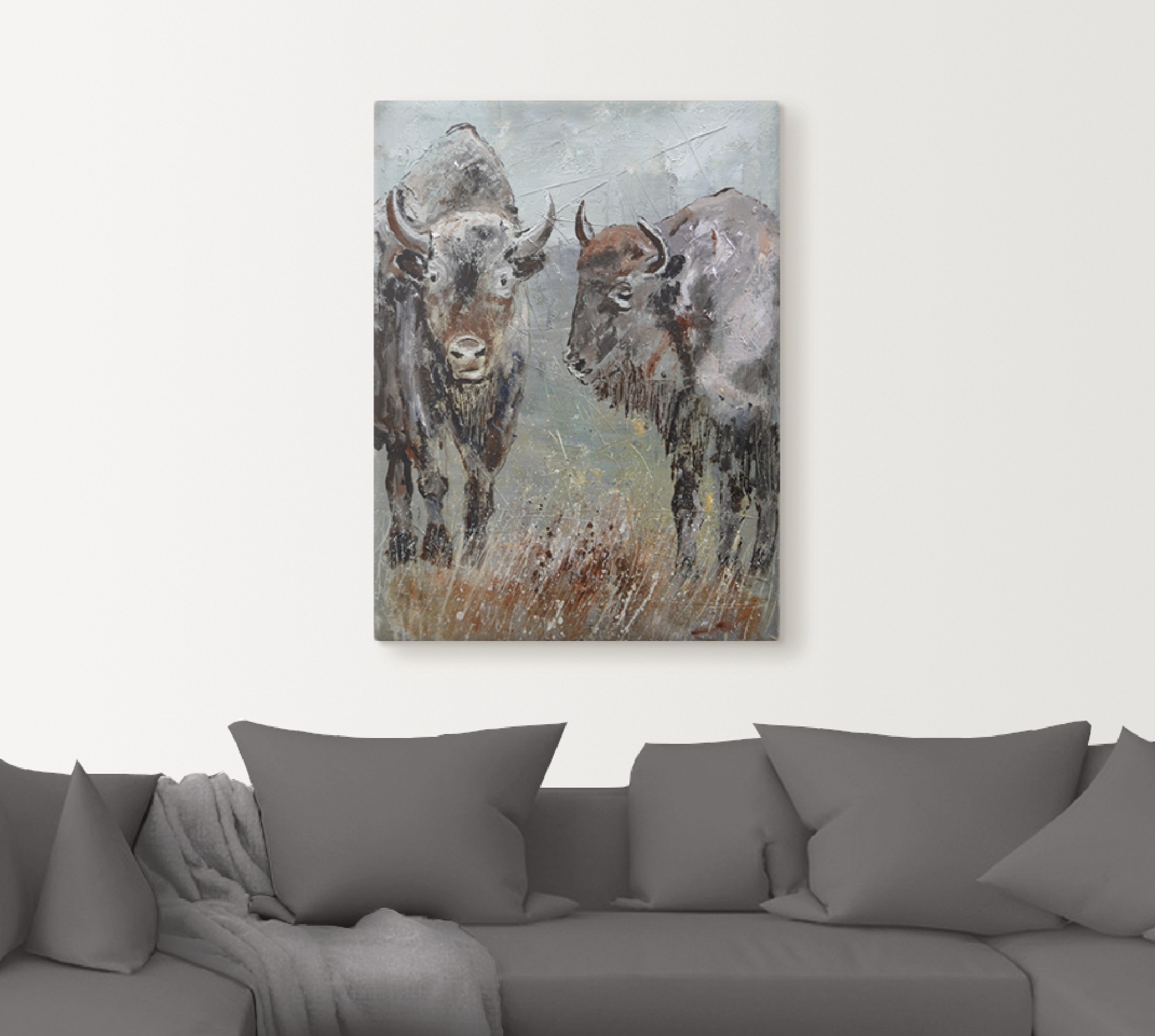 Artland Wandbild »Büffel«, Wildtiere, in im Alubild, Shop Leinwandbild, Größen OTTO Online (1 versch. Wandaufkleber St.), Poster oder als