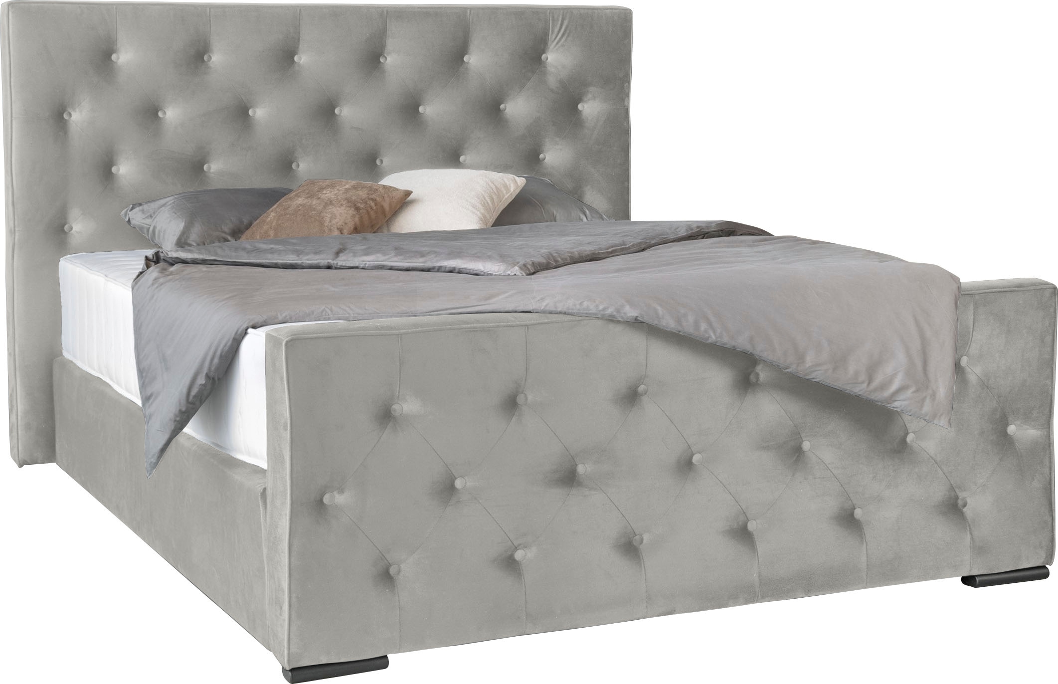 COLLECTION AB Boxspringbett »Florence inkl. Kingsize (28 cm) Matratze (H3) mit integriertem Topper«, inkl. Bettkasten, erhältlich in der Breite 180 cm