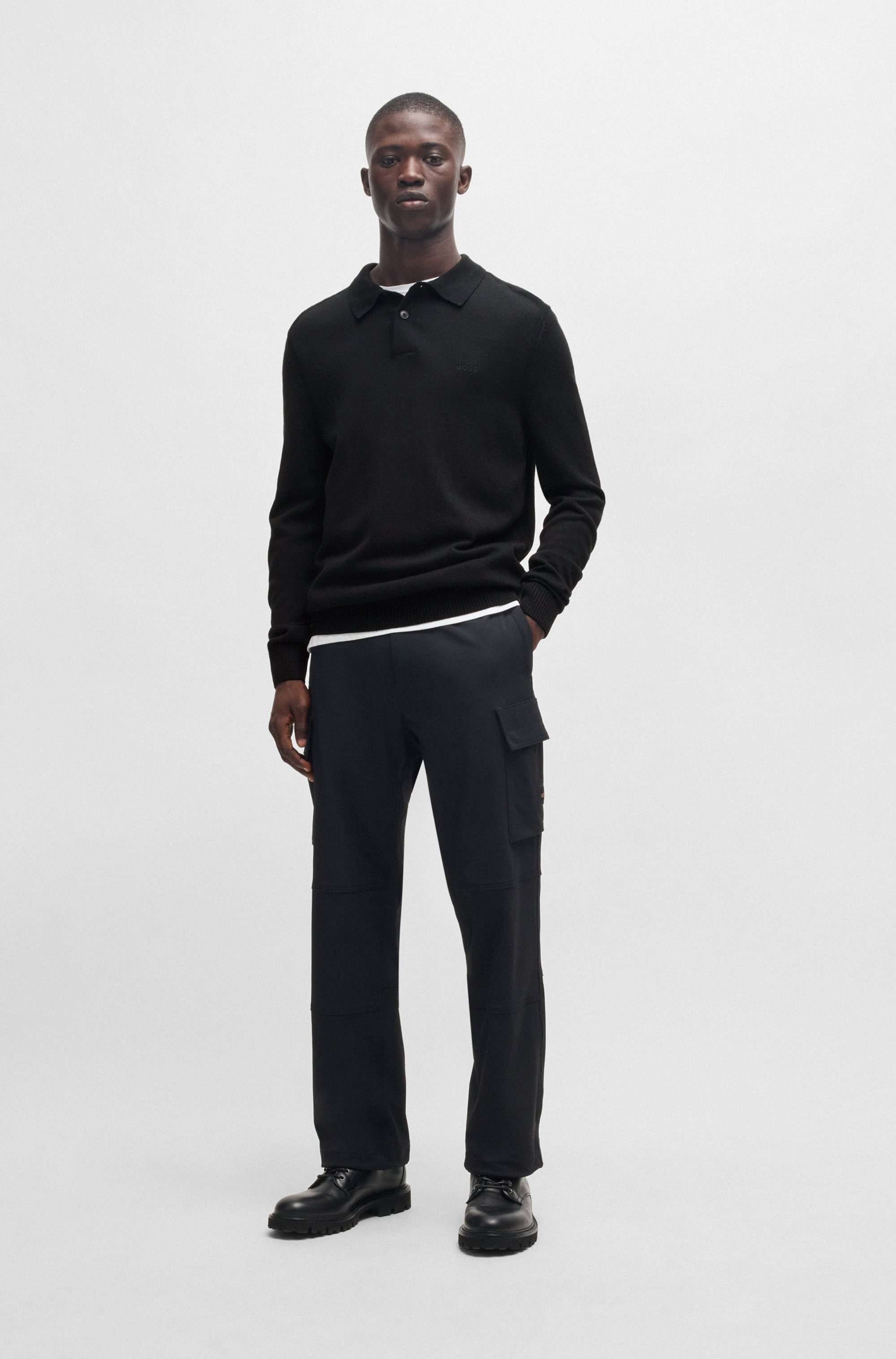 BOSS ORANGE Strickpullover »Avac«, mit Rundhalsausschnitt