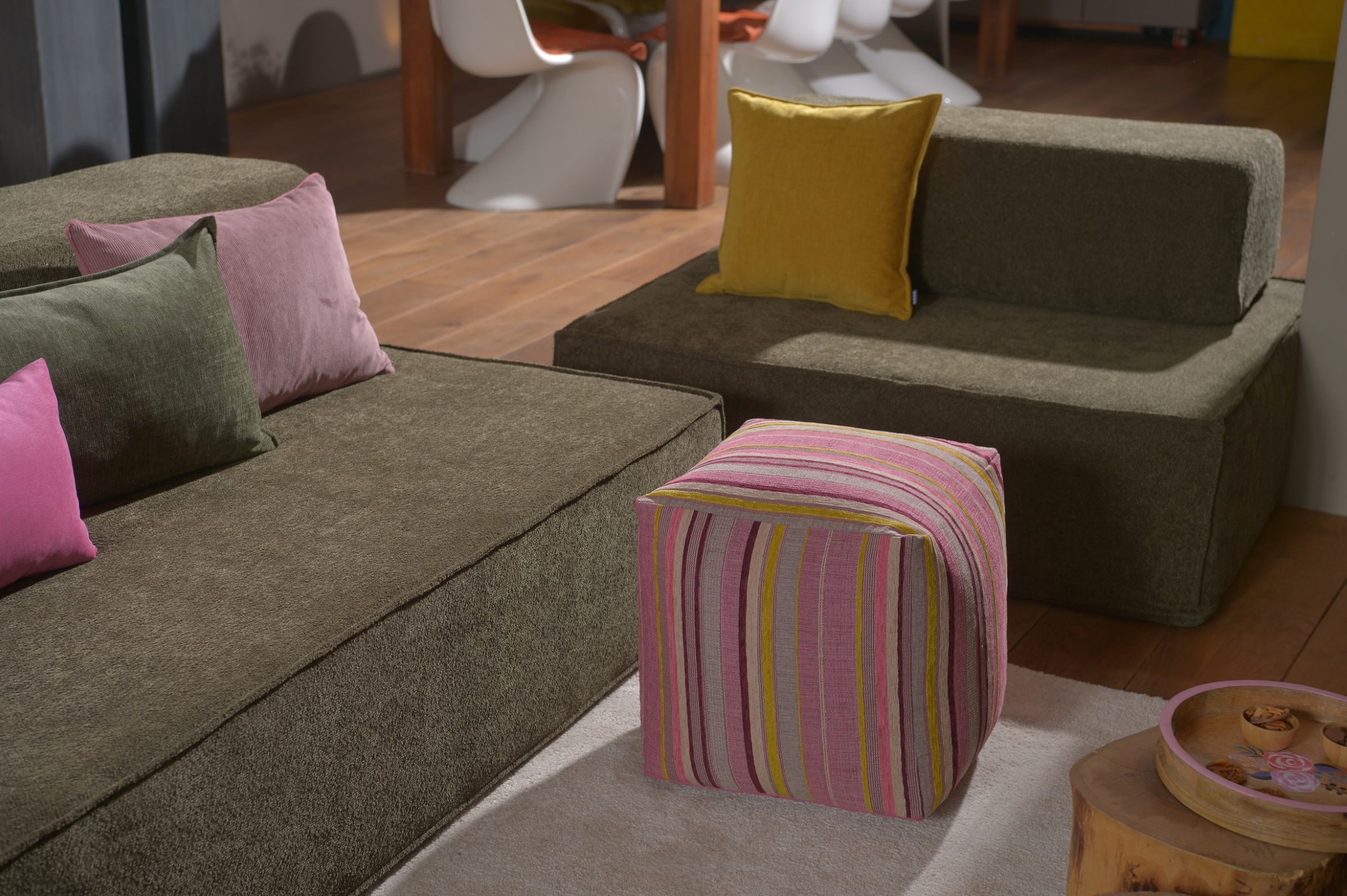 H.O.C.K. Dekokissen »Lucky« Sofakissen inkl. Füllung, 70x40cm, einfarbig, creme ecru, Dekokissen