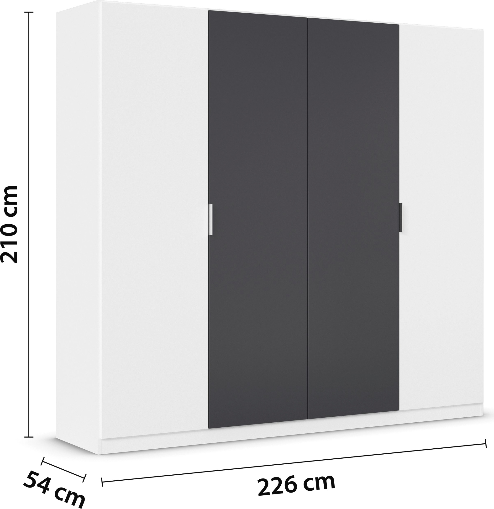 rauch Schlafzimmer-Set »Monza«, mit Drehtürenschrank Breite 226 cm, Bettanlage in 2 Breiten