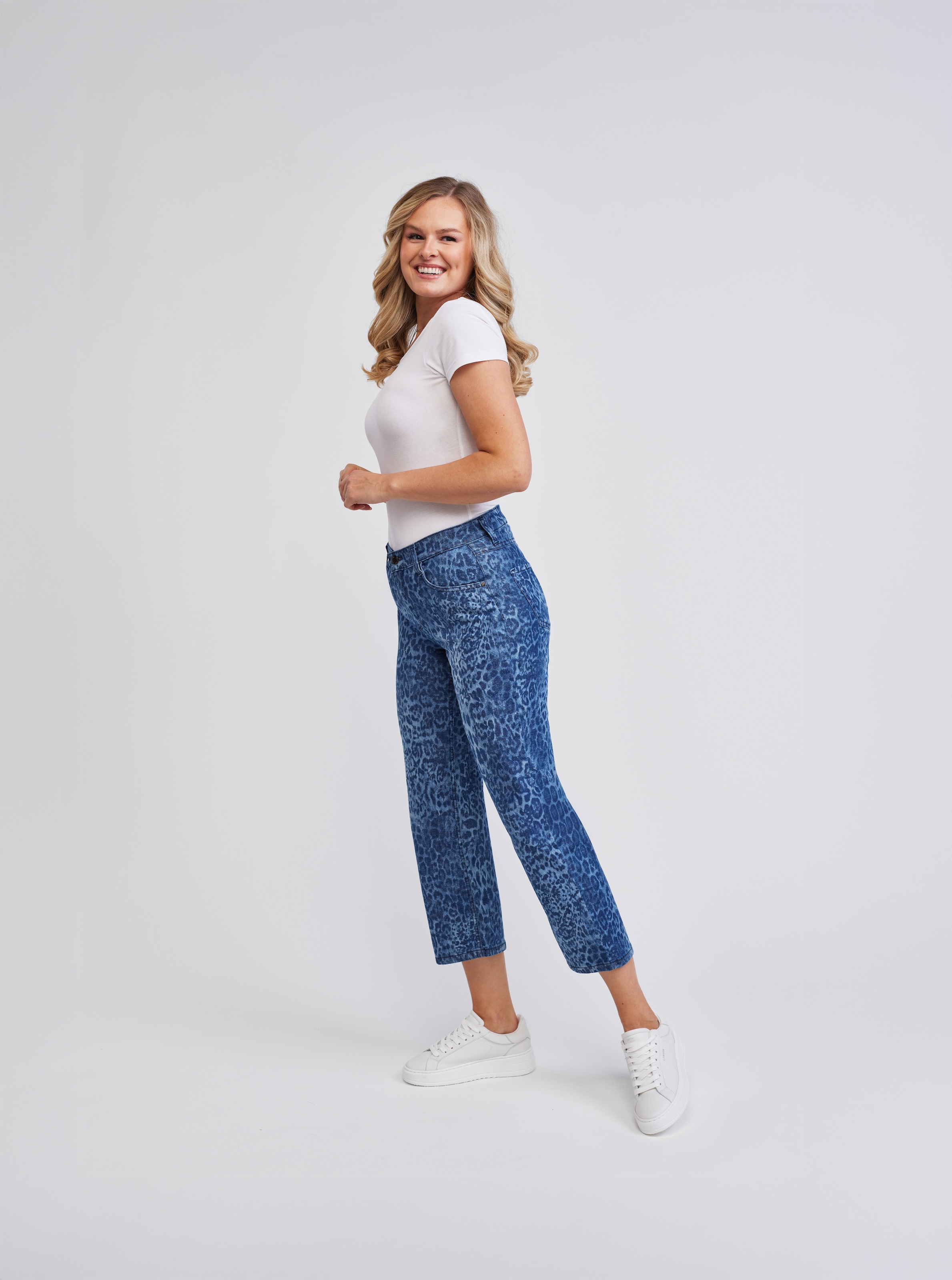 wonderjeans 7/8-Jeans Figurschmeichelnder WonderStretch