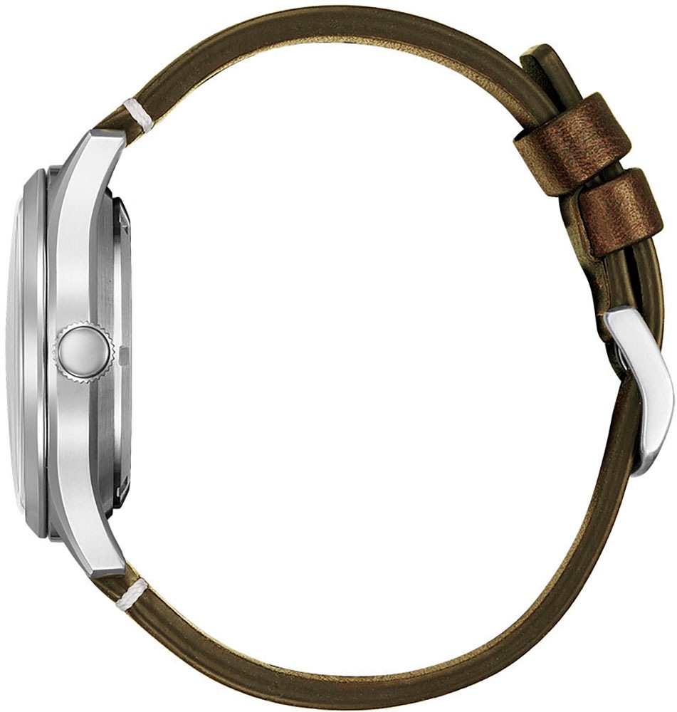 Citizen Automatikuhr, Armbanduhr, Mechanische Uhr, Herrenuhr, Datum, Lederarmband