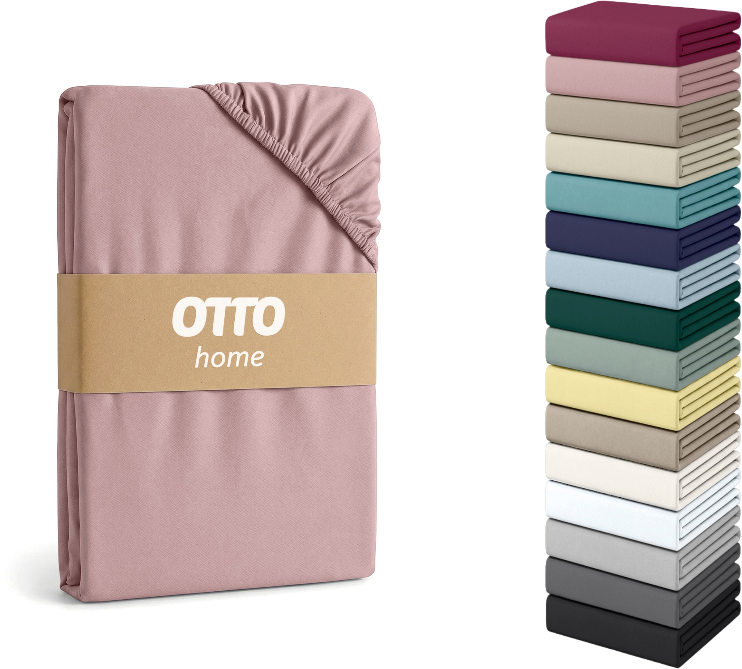 OTTO home Spannbettlaken »Physalis Topper COMFORT, 100% Baumwolle, 150 g/m²« Baumwolle, Matratzen bis 10 cm Höhe, Bettlaken, Spannbetttuch, Laken