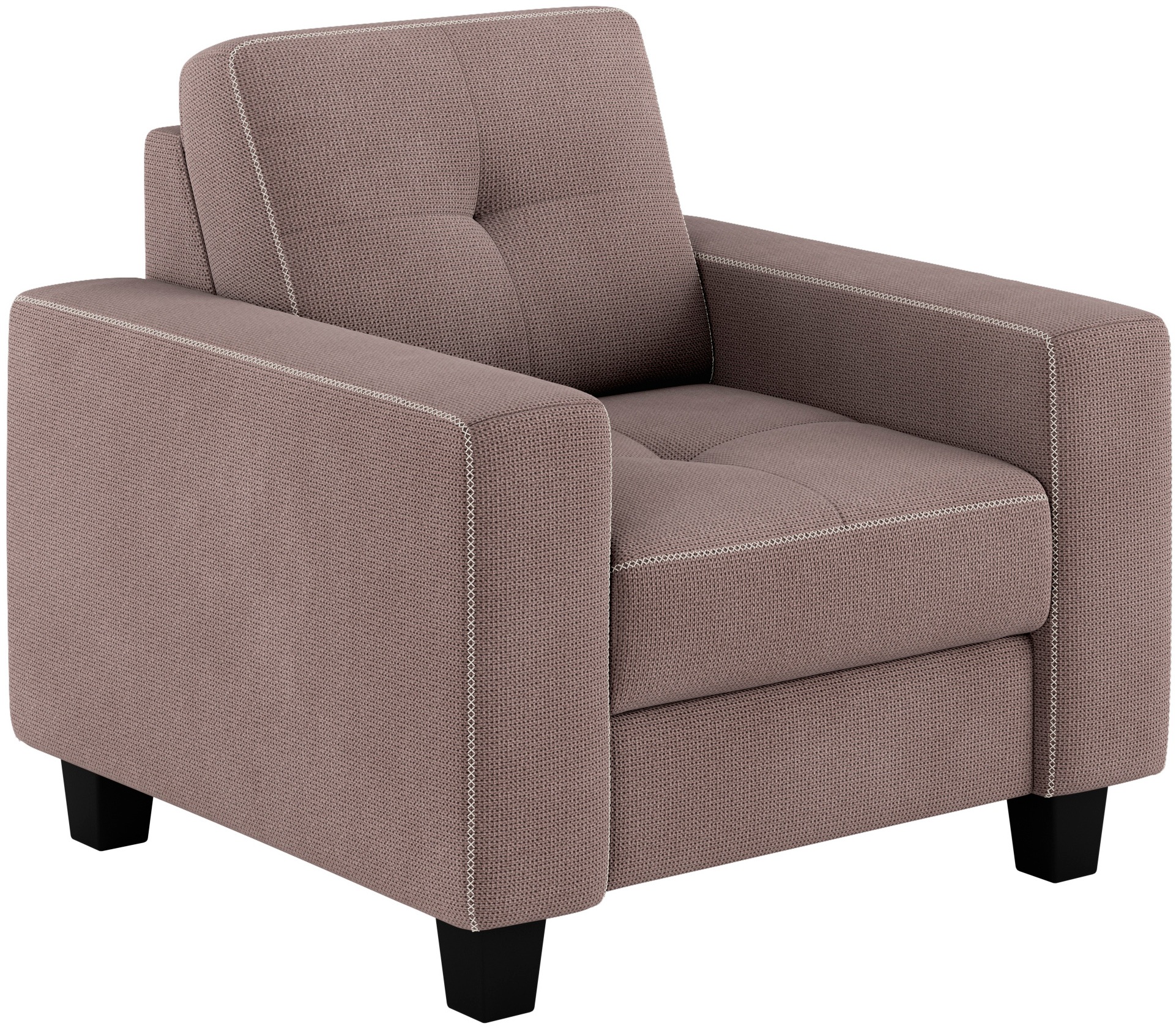 Places of Style Sessel »Varese«, Kreuznaht in beige