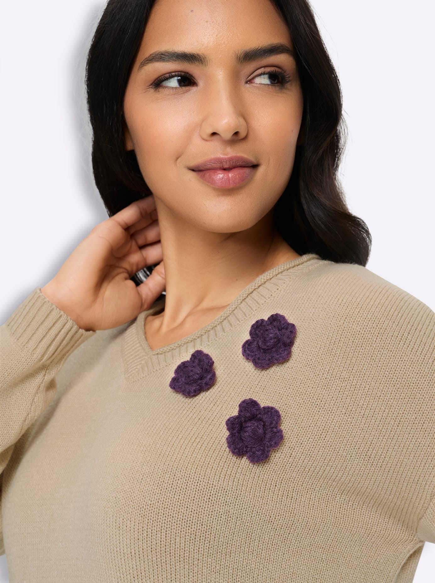 Classic Basics V-Ausschnitt-Pullover »Strickpullover«