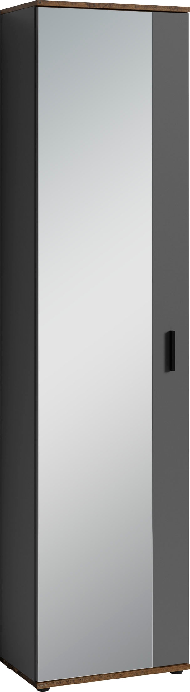 byLIVING Garderobenschrank »Jakob«, mit großem Spiegel, Breite 49 cm