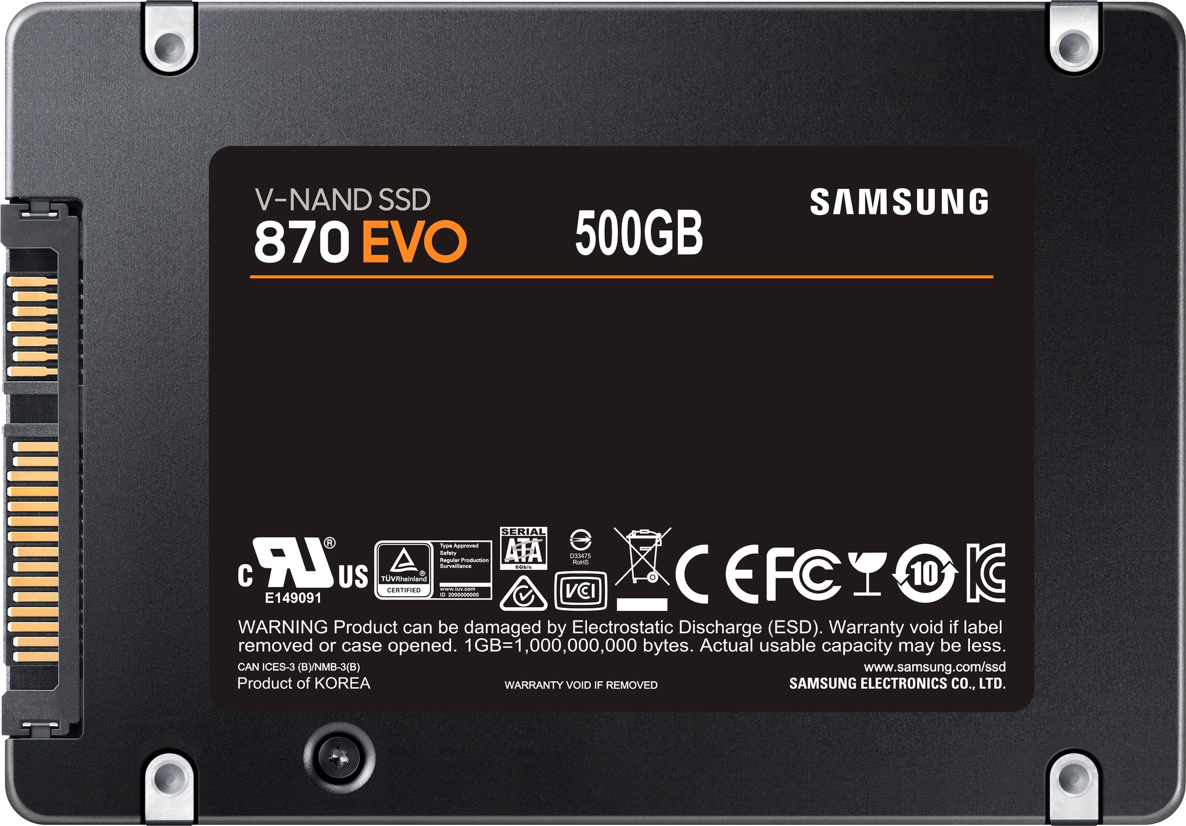 Samsung interne SSD »870 EVO«, 2,5 Zoll, Anschluss SATA III