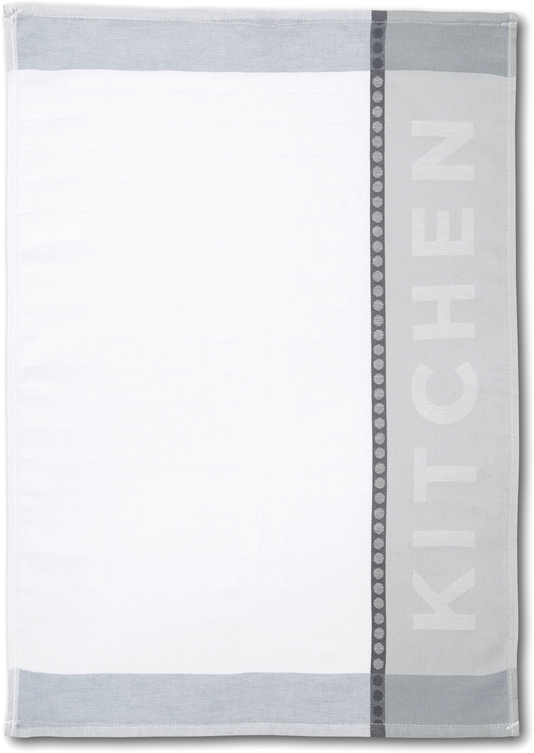 Dyckhoff Geschirrtuch »HOME & KITCHEN, Maße je Tuch ca. 50x70 cm, aus 100% Baumwolle«, (Set, 3 tlg.), mit zwei verschiedenen Motiven