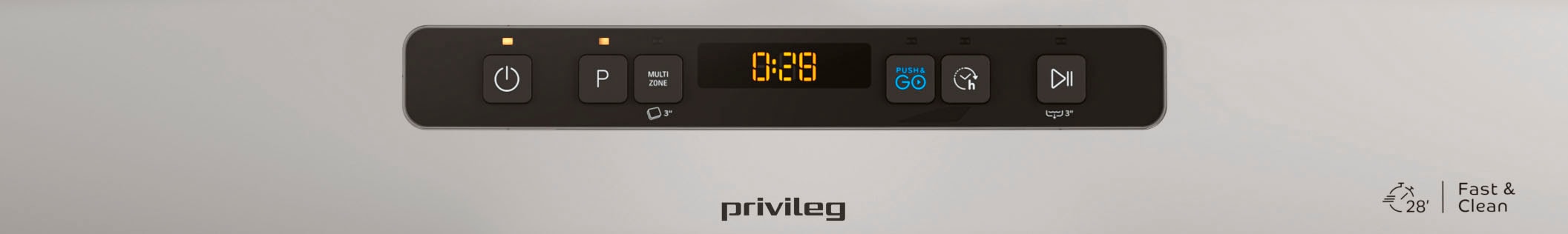 Privileg Unterbaugeschirrspüler »RUO 3T133 A F X«, 14 Maßgedecke