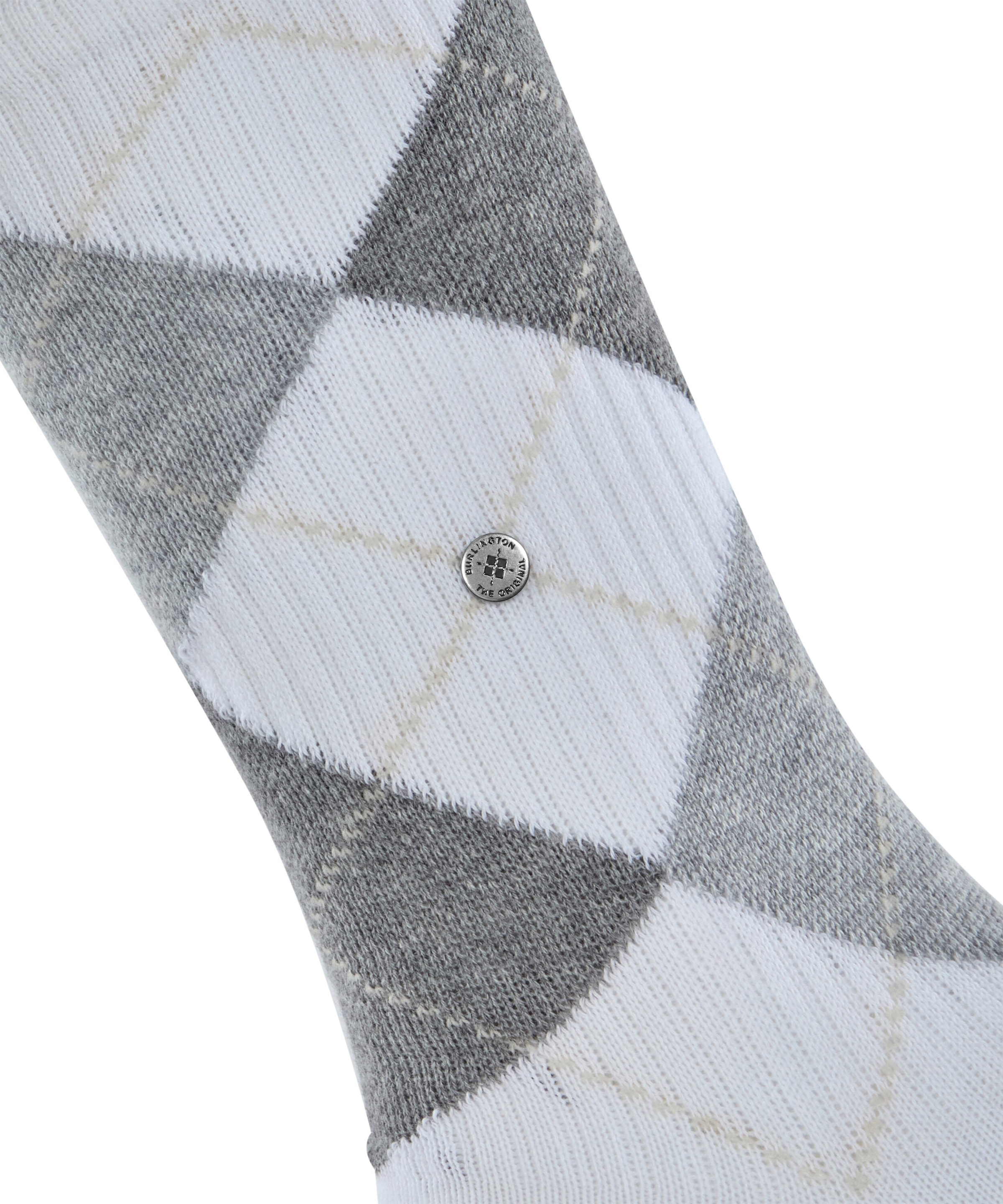 Burlington Socken »Rib Courtside« Einheitsgröße 40-46, Argyle-Muster, feine Rippenstruktur