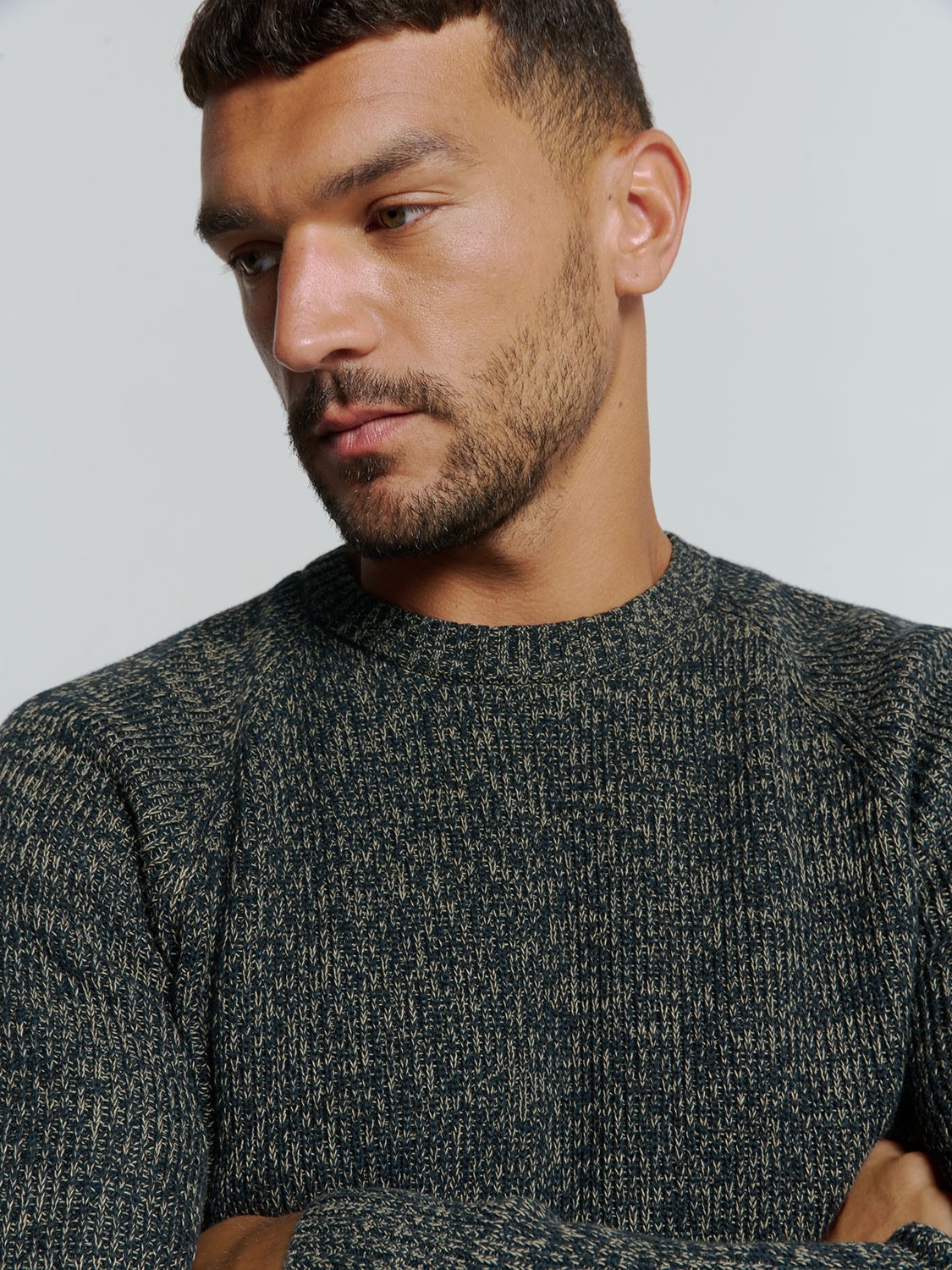 NO EXCESS Strickpullover, in melierter Optik