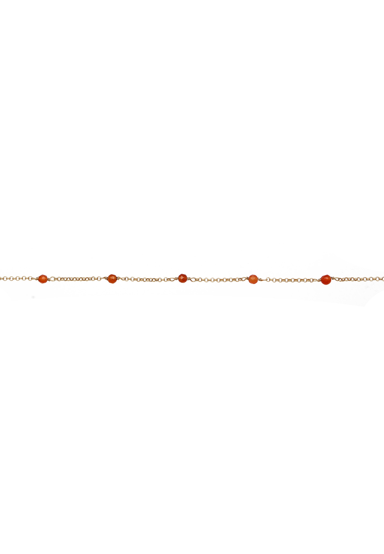 Elli Choker »Halskette Achat Perlen Rot-Orange 925 Silber vergoldet«