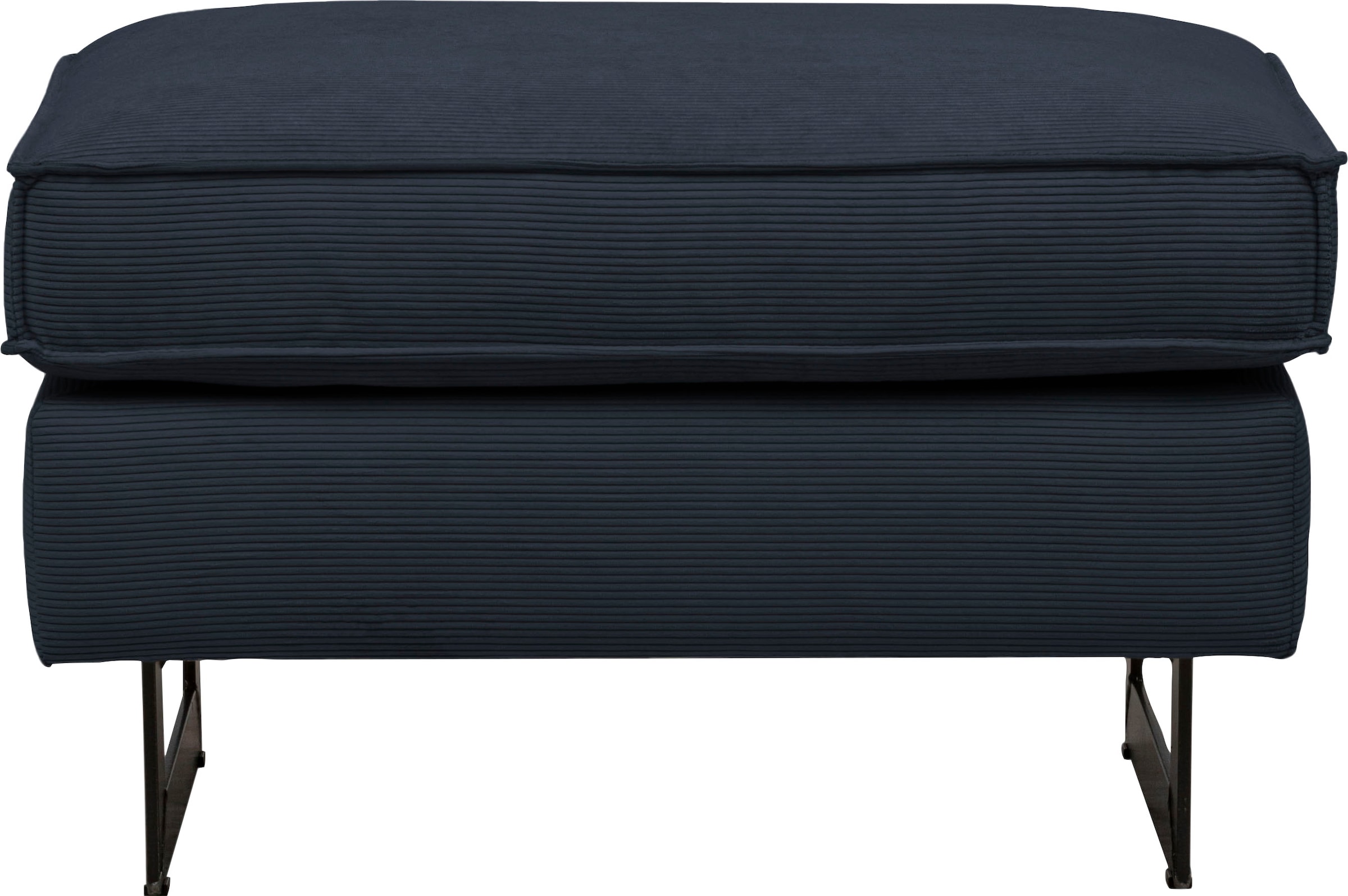 Home affaire Polsterhocker »Pinto« mit Keder, Metallfüßen und auch in Cord Bezug erhältlich