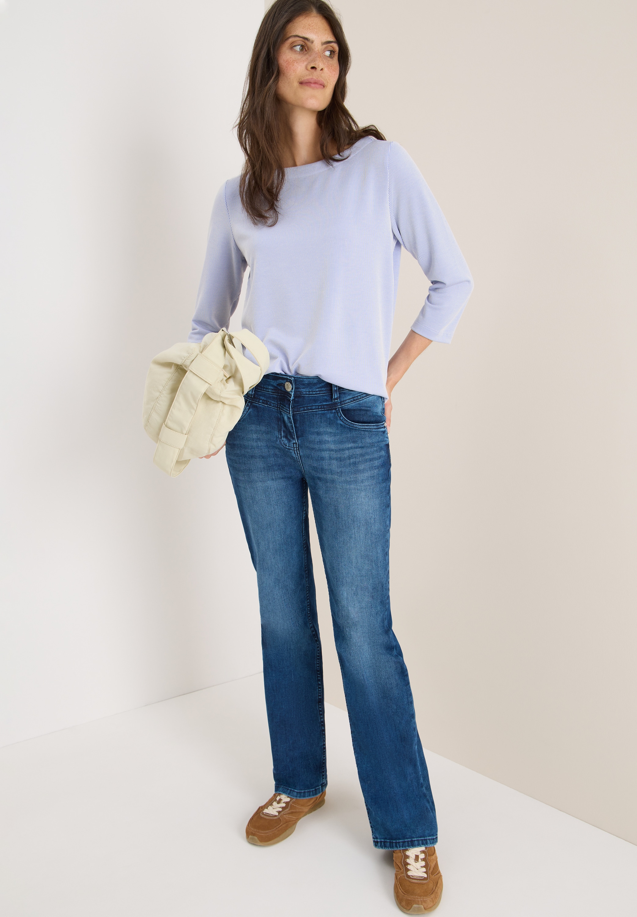Cecil 3/4-Arm-Shirt, mit Streifen Muster