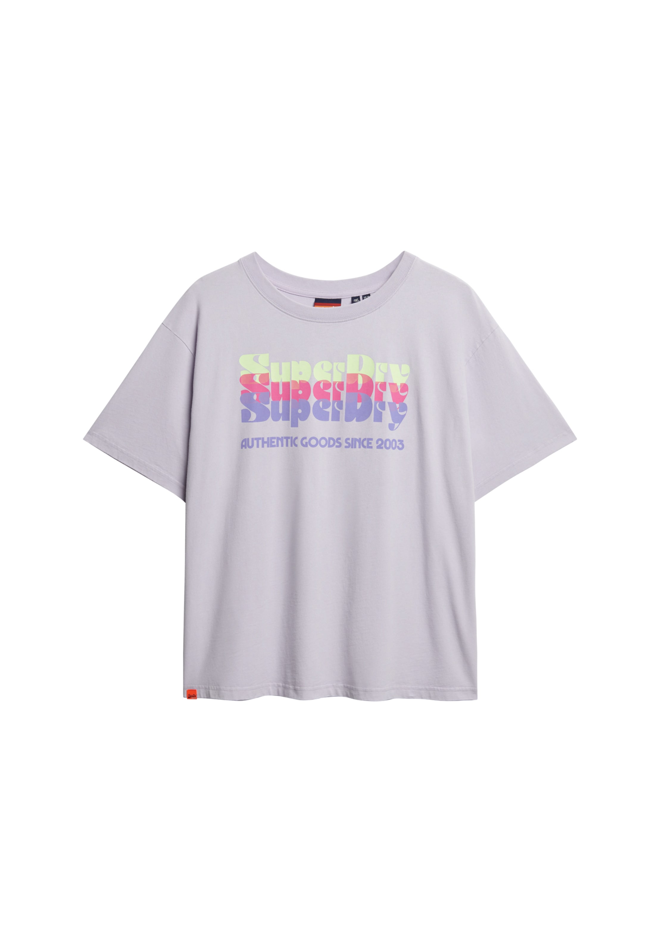 Superdry Rundhalsshirt »SU-NEON RAINBOW OVERSIZED TEE«