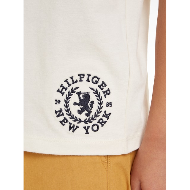 Tommy Hilfiger T-Shirt »CREST LOGO TEE S/S«, mit Logostickerei bei OTTO