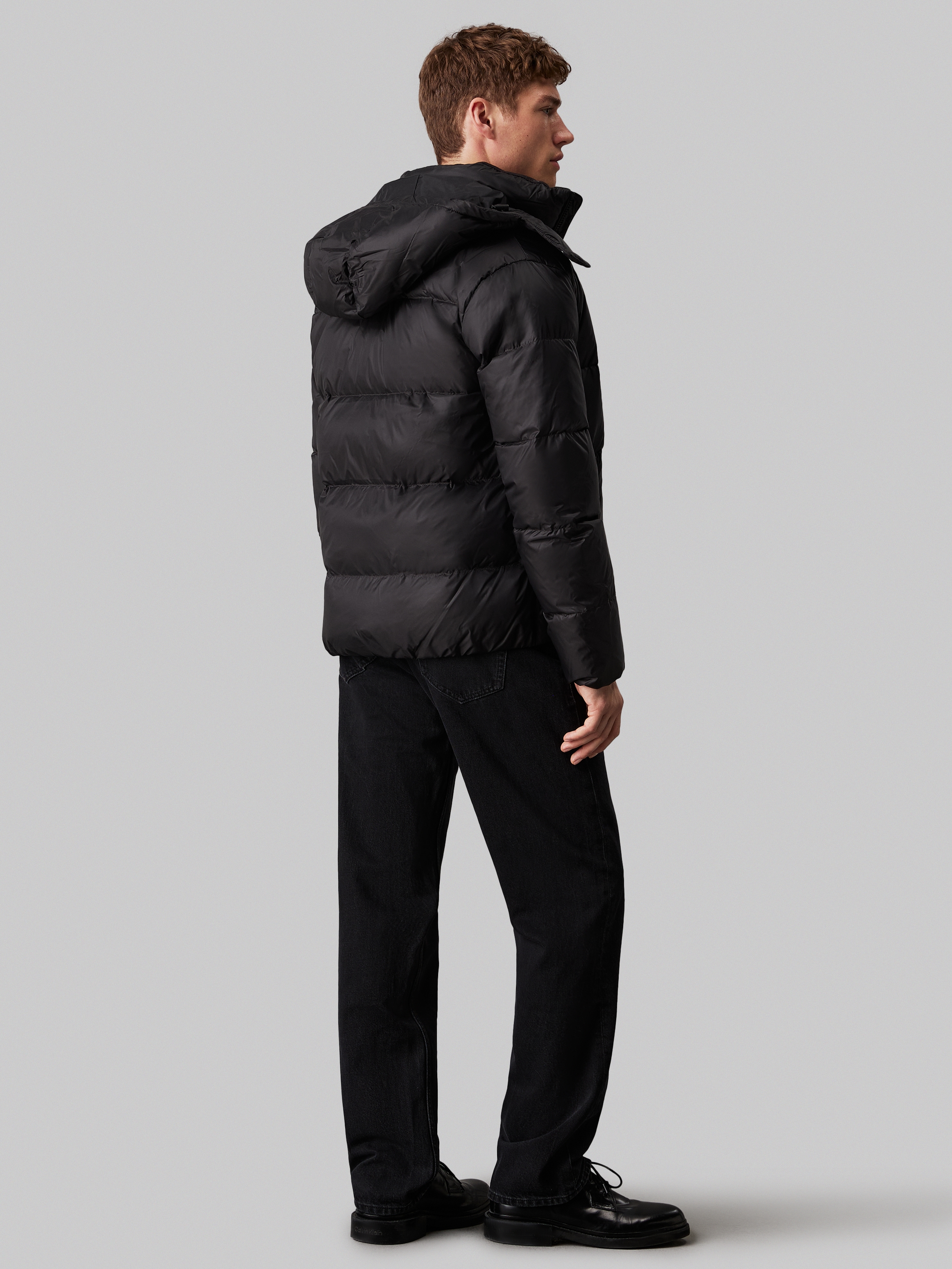 Calvin Klein Jeans Outdoorjacke »ESSENTIALS DOWN JACKET«, mit Kapuze, mit Logoprägung