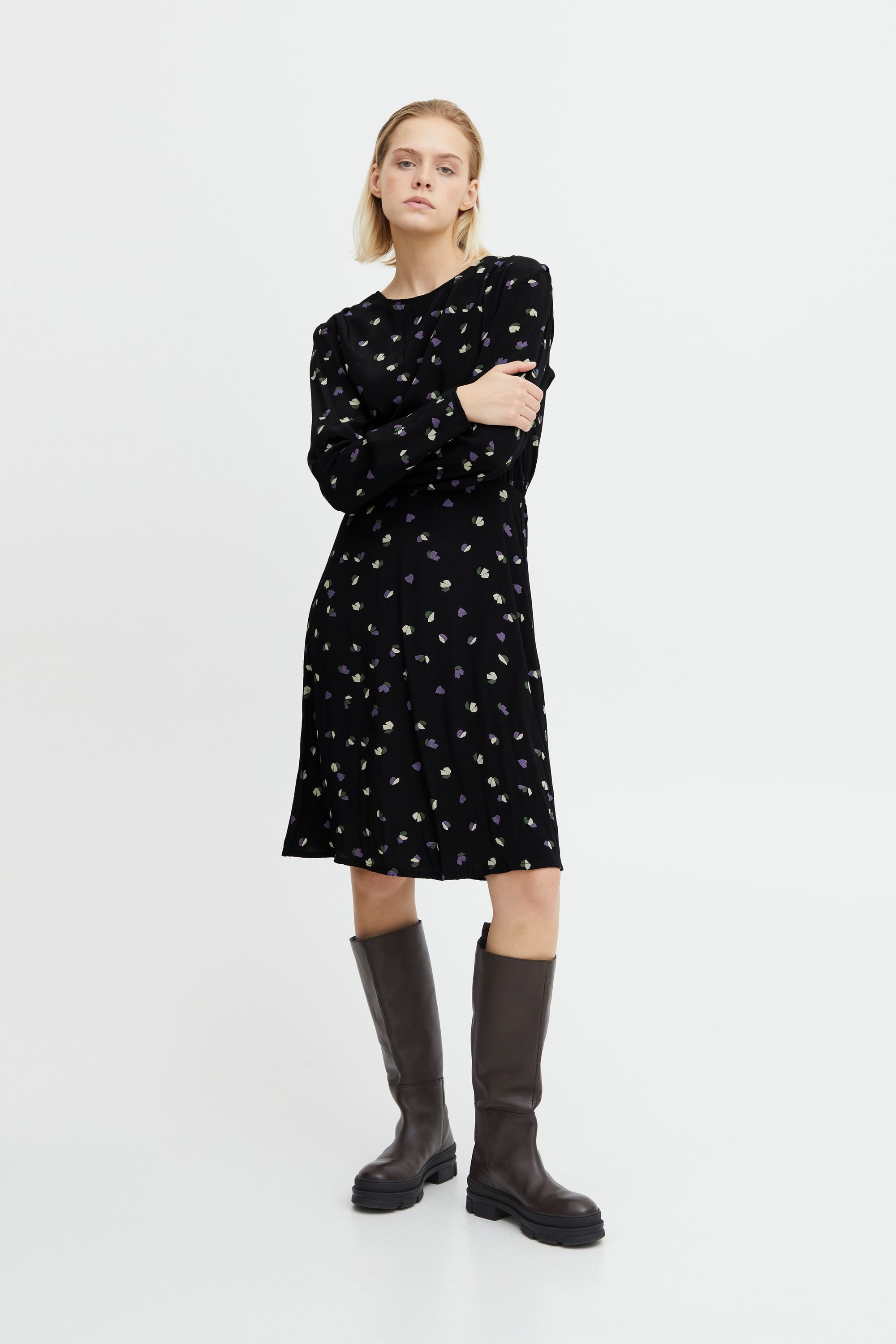 Ichi A-Linien-Kleid »Kleid IHElima«