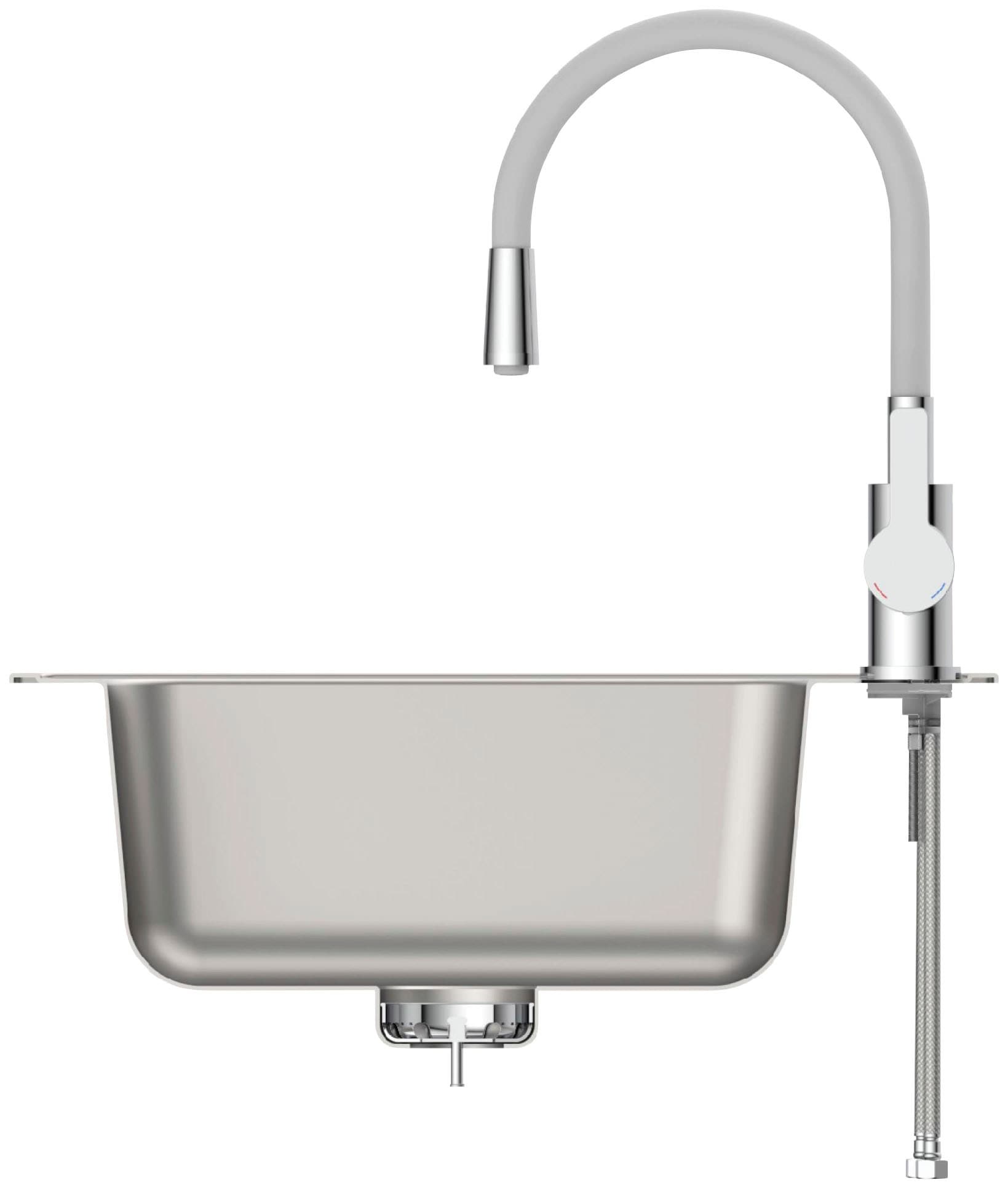 Eisl Spültischarmatur »Flexo« energiesparender Cold-Start, wassersparender Eco-Click,360° schwenkbar