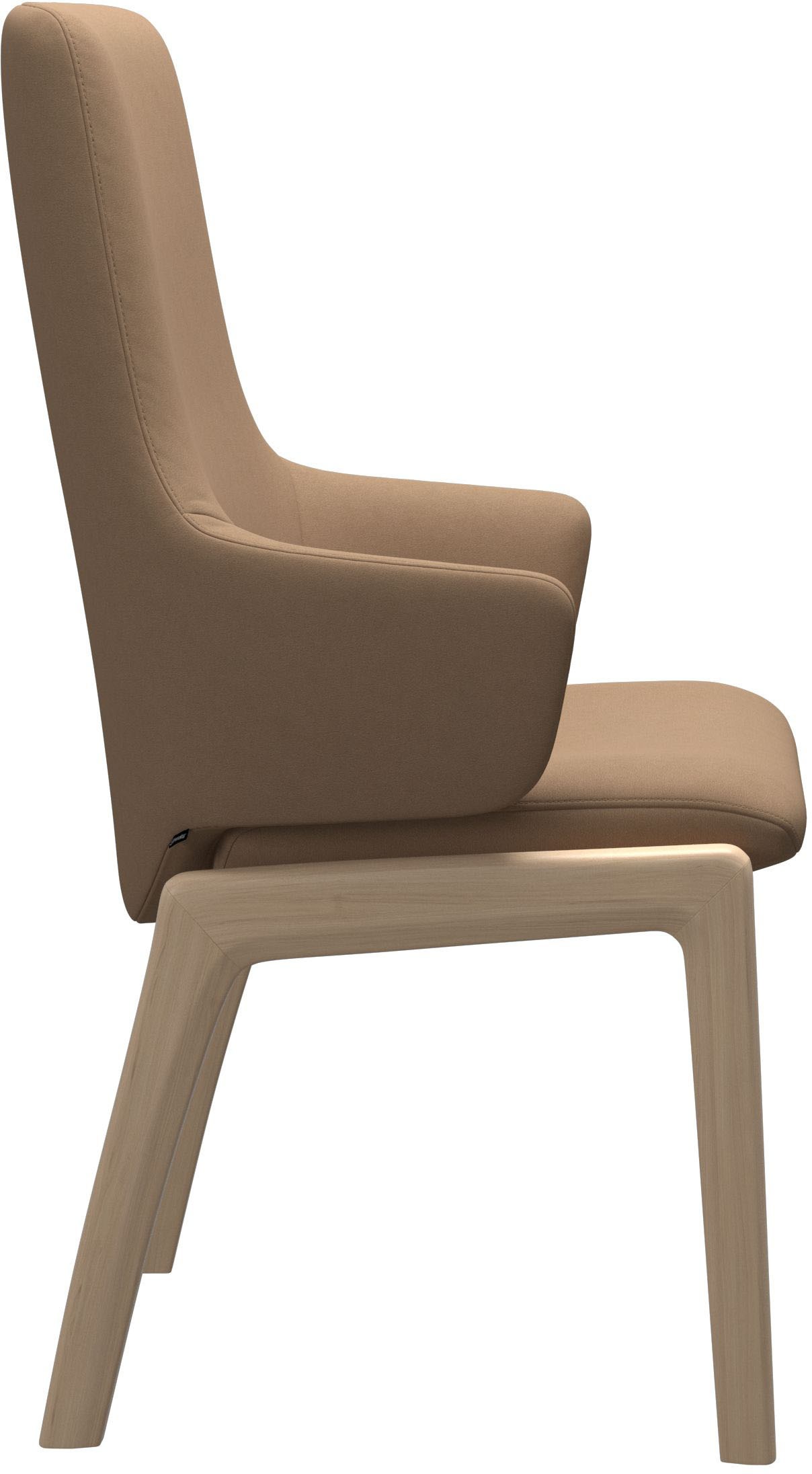 Stressless® Polsterstuhl »Laurel« () High Back mit Armlehne, Größe L, mit abgerundeten Beinen in Schwarz