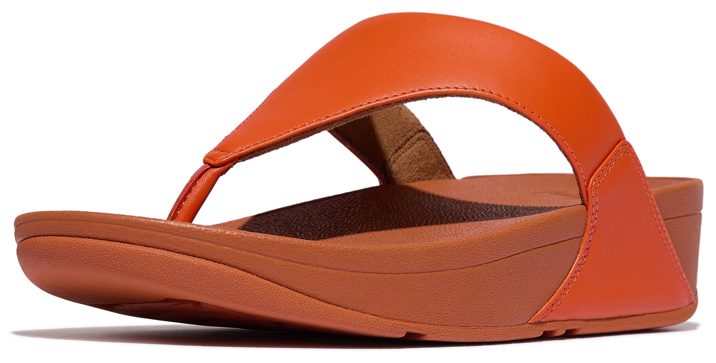 Fitflop Damen Dianette »LULU LEATHER TOEPOST« in orange, Größe 41