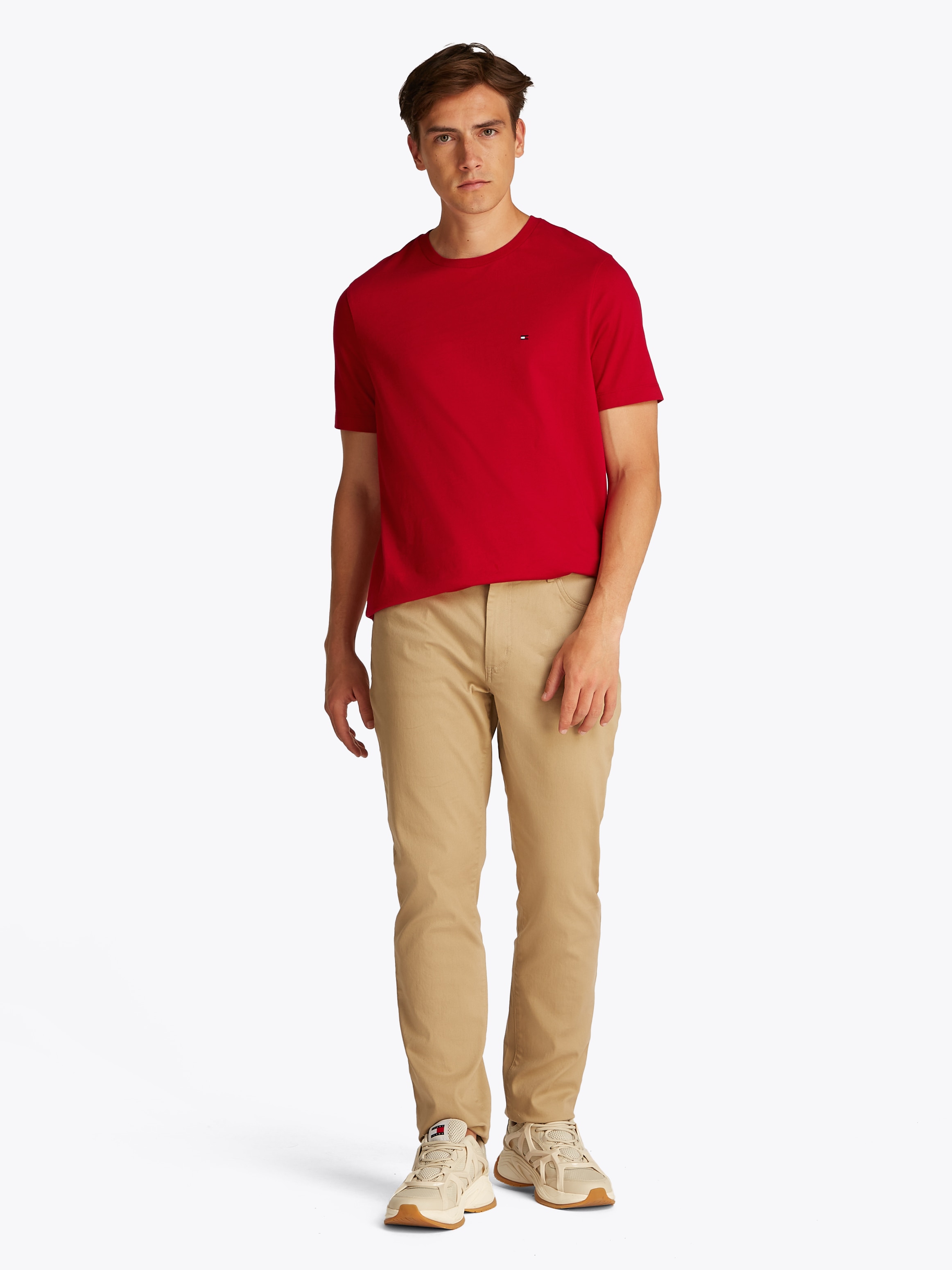 Tommy Hilfiger T-Shirt »ESSENTIAL REG FIT SOLID TEE«, mit Rundhalsausschnitt