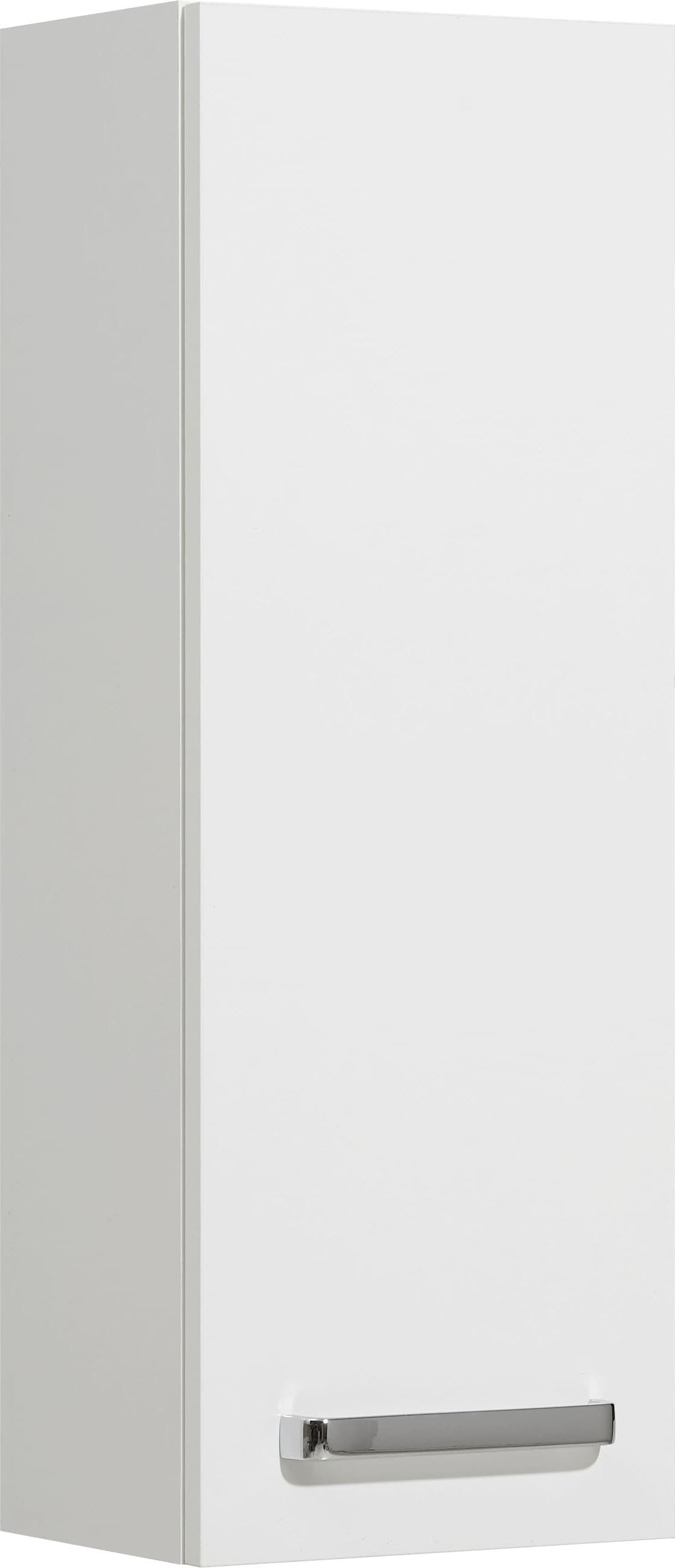 Saphir Hängeschrank »Quickset Wand-Badschrank 25 cm breit mit 1 Tür und 2 Einlegeböden«, Badezimmer-Hängeschrank inkl. Türdämpfer, Griffe in Chrom Glanz