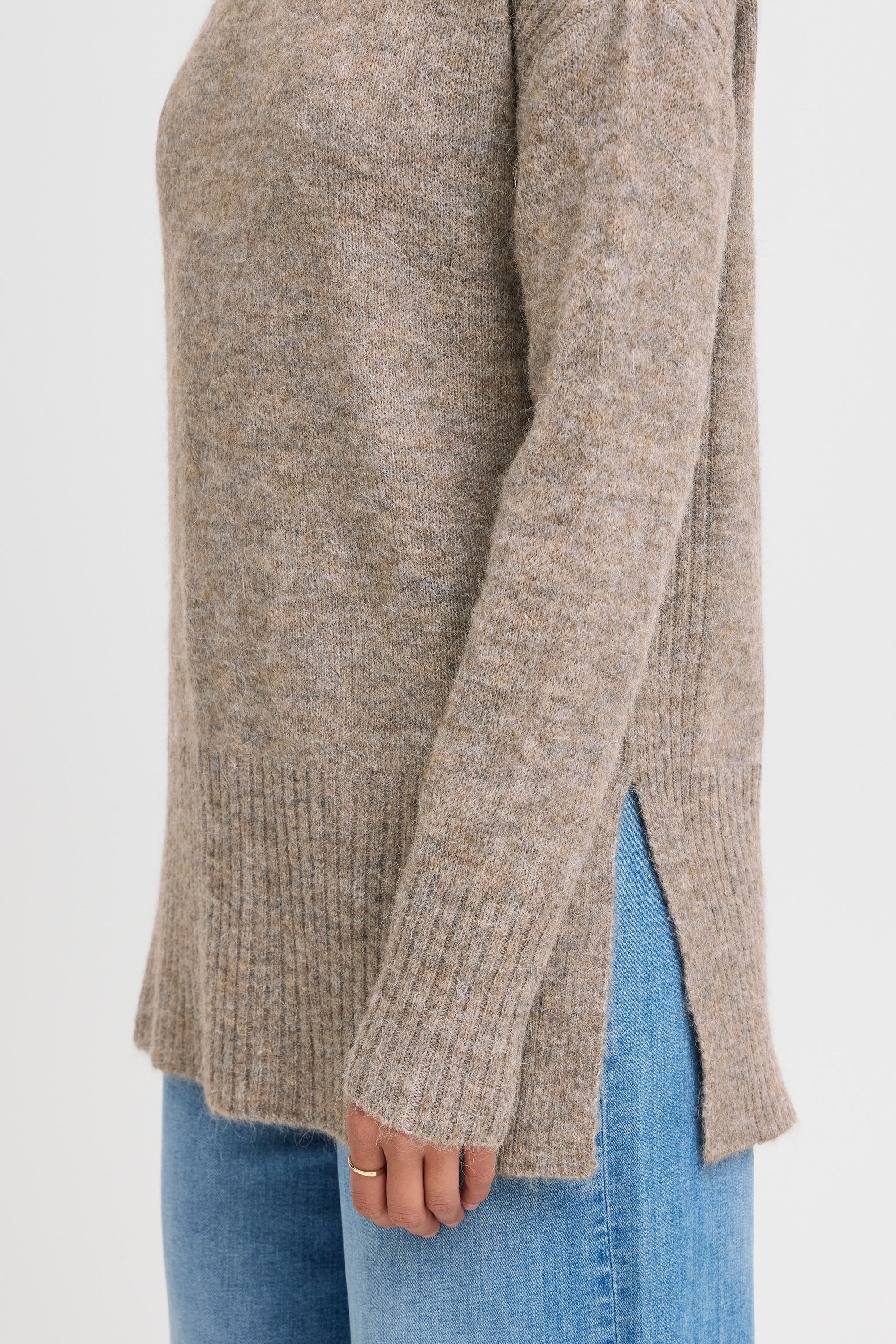 Ichi Strickfleece-Pullover »Strickpullover IHKamara«
