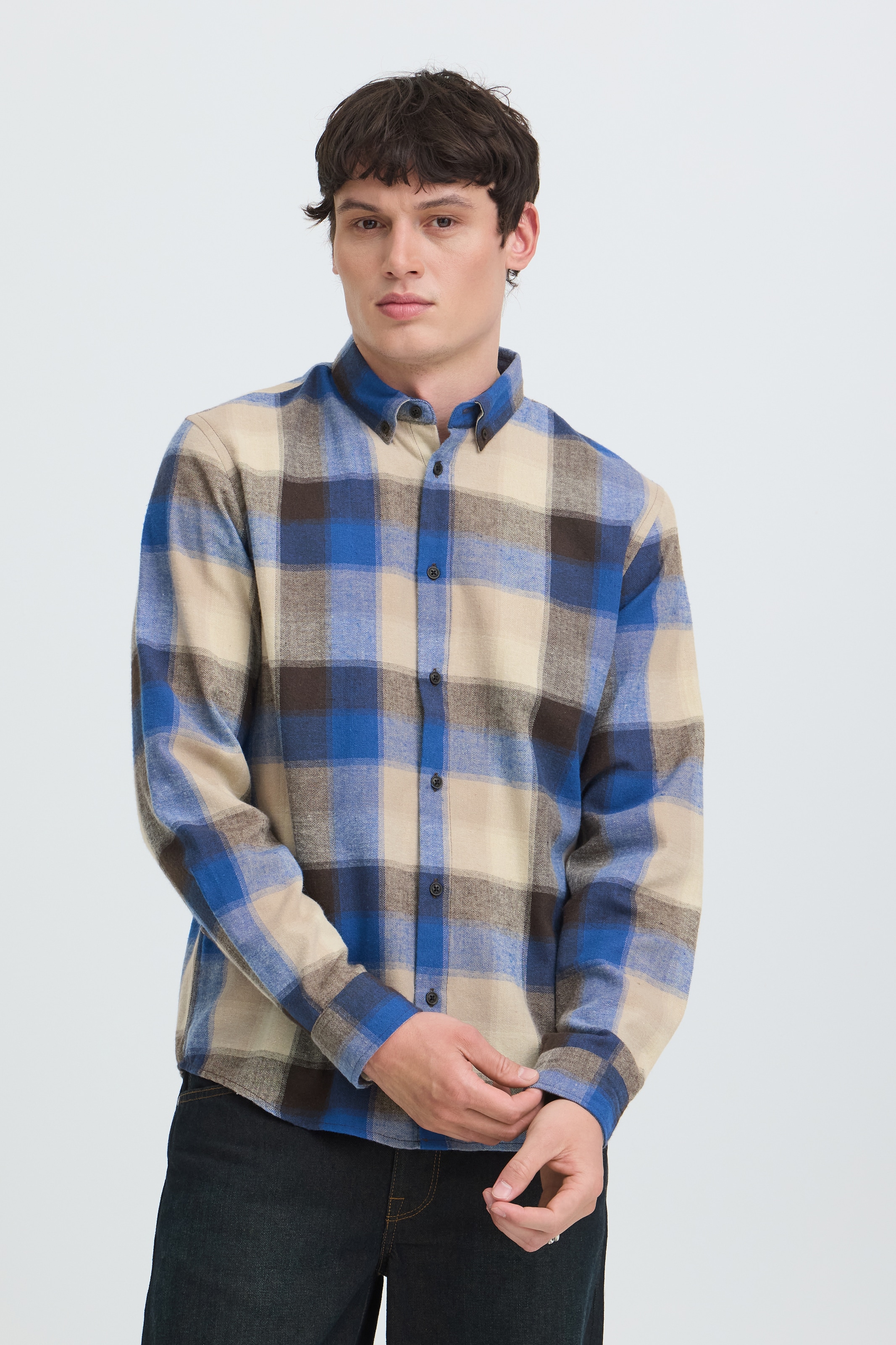 Blend Langarmhemd »BHCODY SHIRT« Materialmix, regular fit