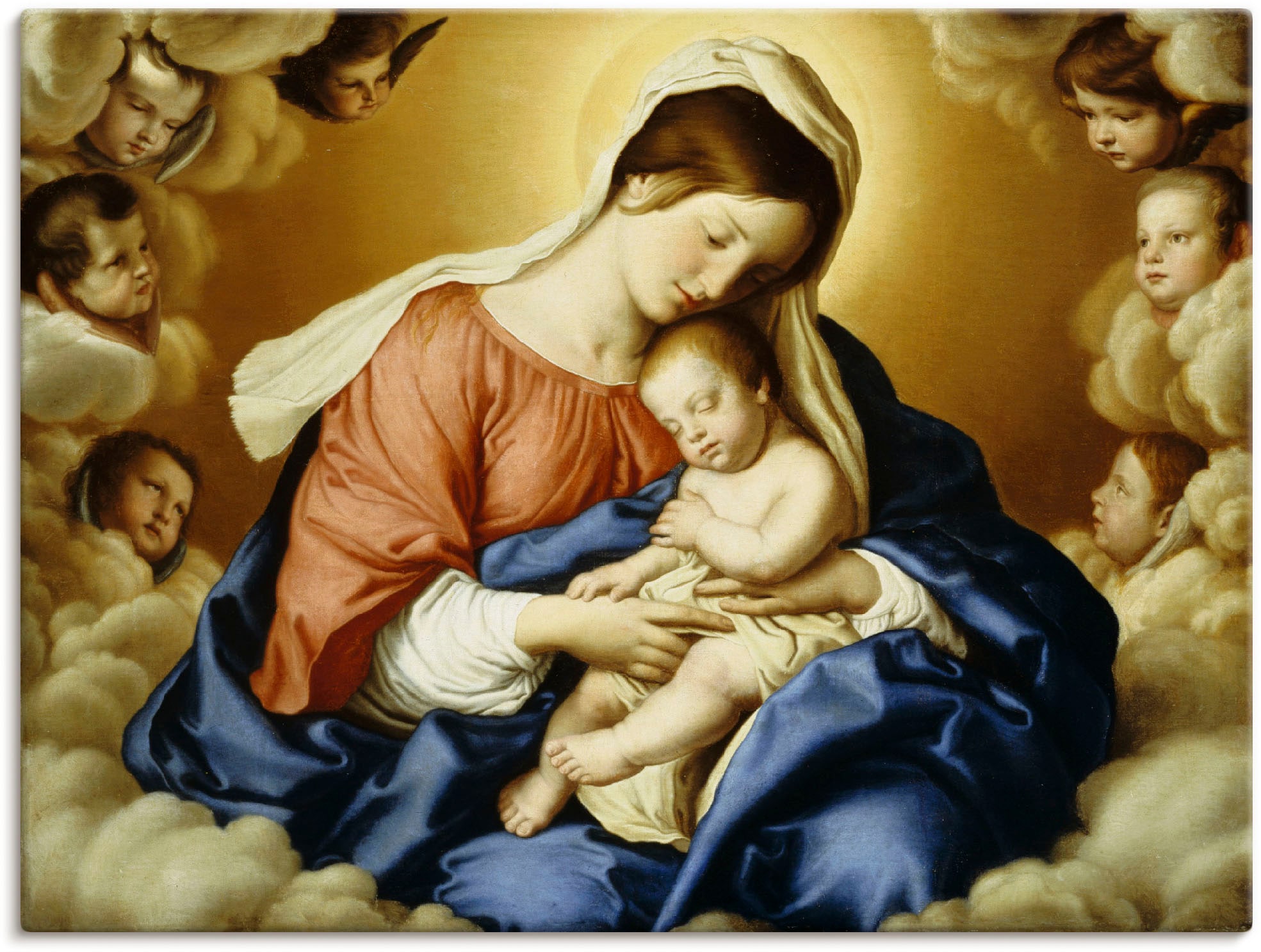 Artland Leinwandbild »Madonna mit Kind.«, Religion, (1 St.), auf Keilrahmen gespannt