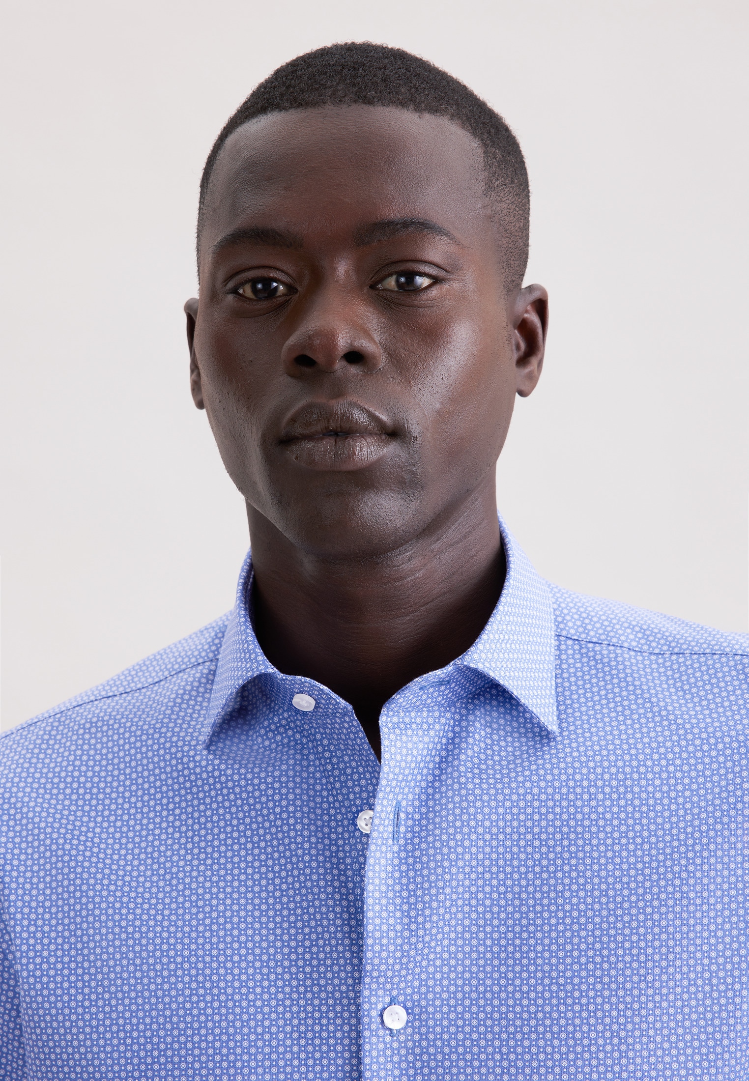 seidensticker Businesshemd »Schwarze Rose« Slim 1/2 Kentkragen Druck