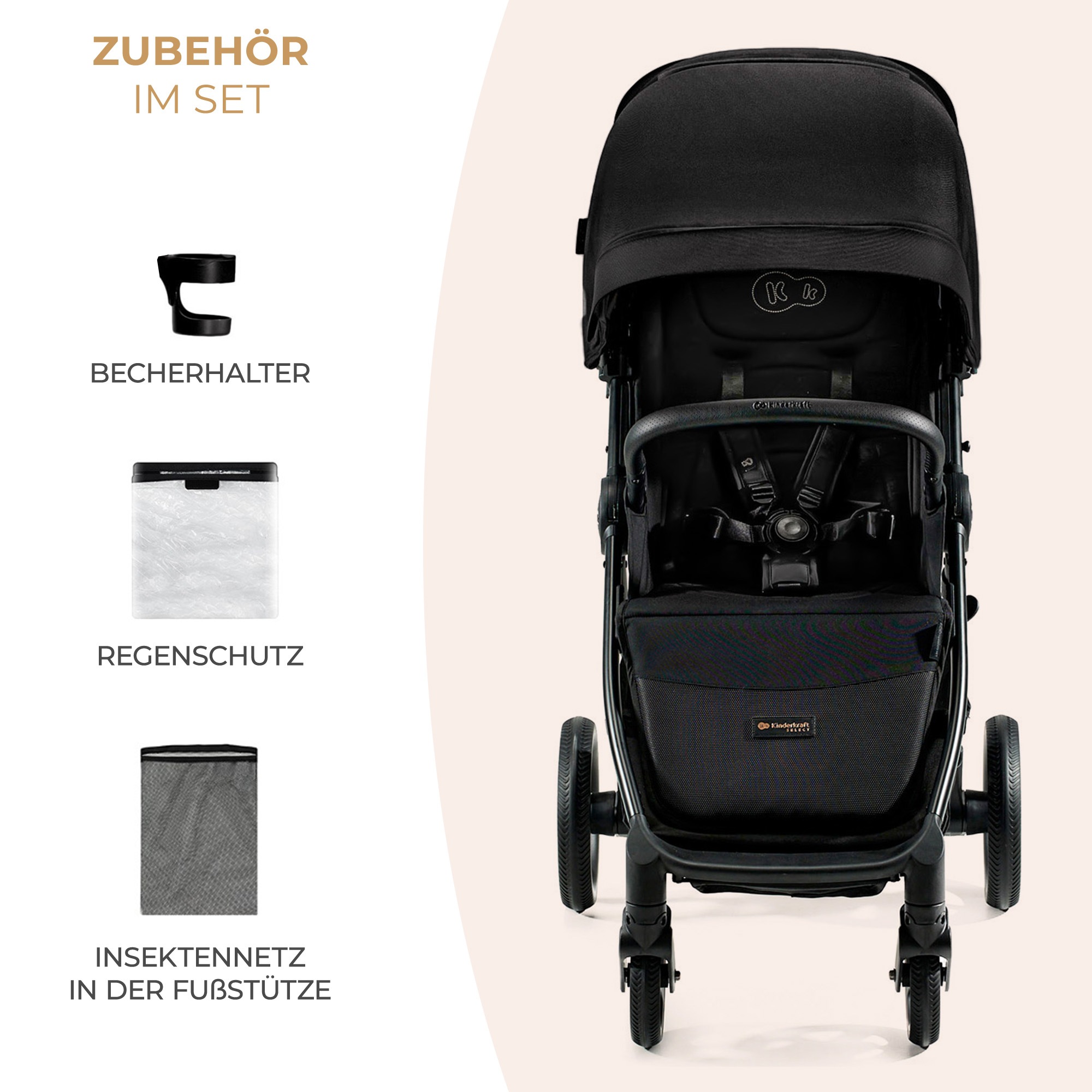 Kinderkraft Kinder-Buggy »MITZY« 27 kg