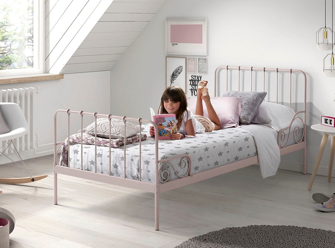 Jugendbett »Alice«, (Made in Europe), Metallbett, mit Lattenrost