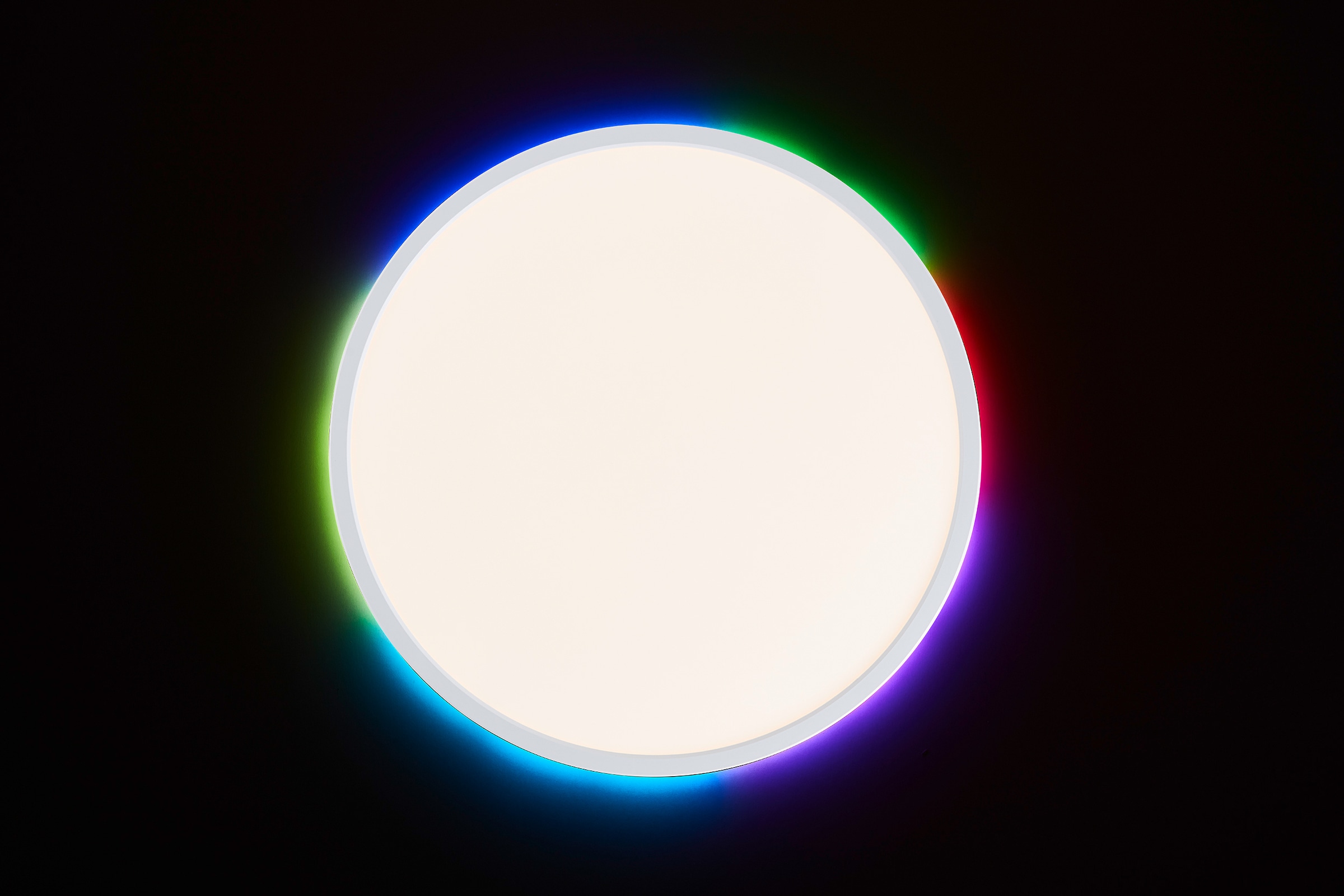 my home LED Regenbogen-Effekt, Nachtlichtfunktion OTTO online 2400 dimmbar »Nane«, Lumen, 3000-6500K, Fernbedienung, mit bei Panel im Hintergrundbeleuchtung Deckenleuchte inkl