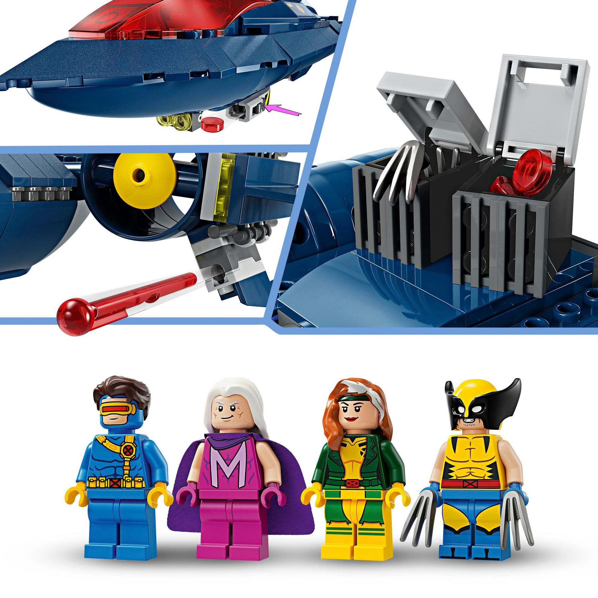 LEGO® Konstruktionsspielsteine »X-Jet der X-Men (76281), LEGO Super Heroes«, (359 St.), Made in Europe