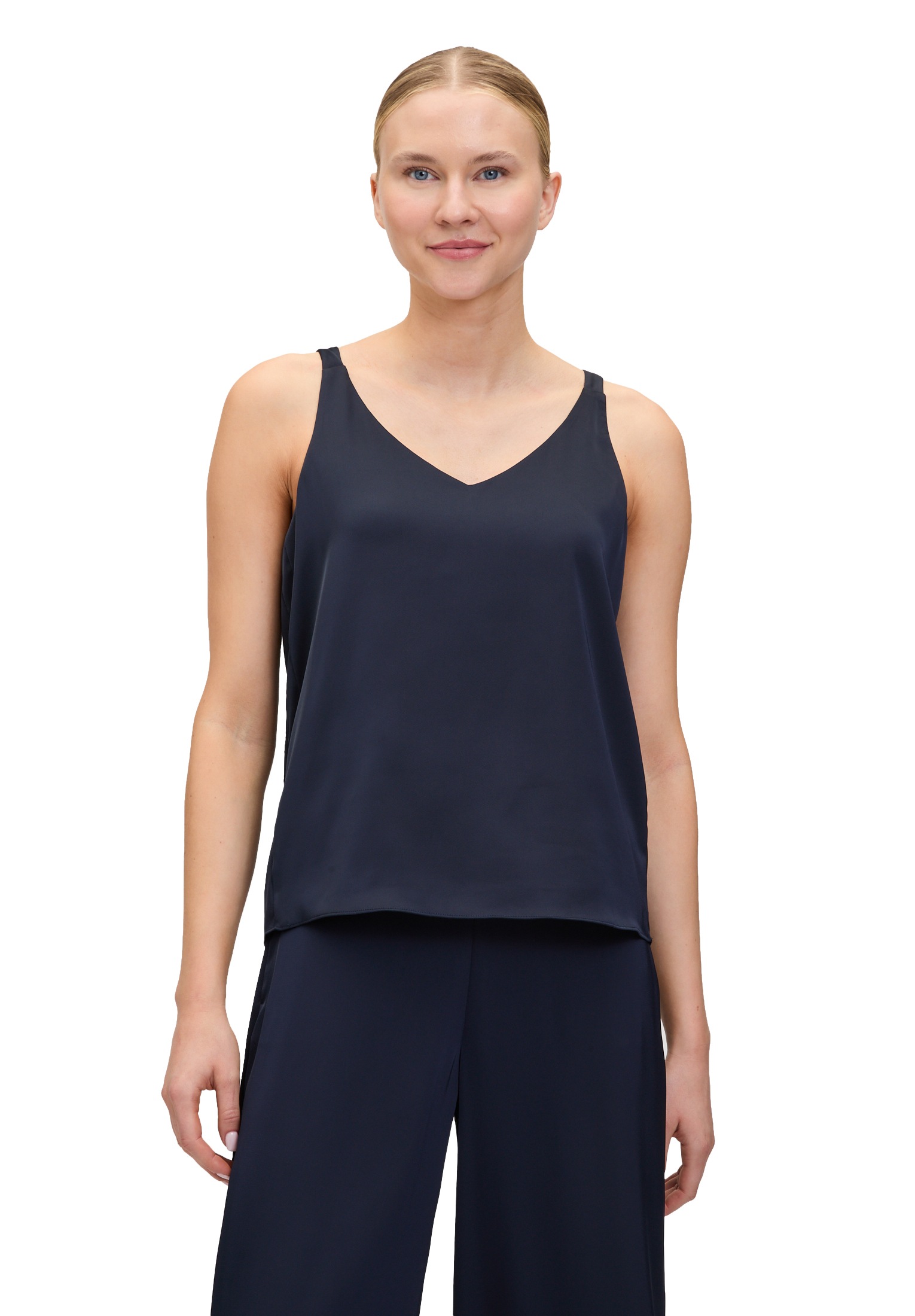 Vera Mont Satinbluse »Satin-Bluse mit V-Ausschnitt«