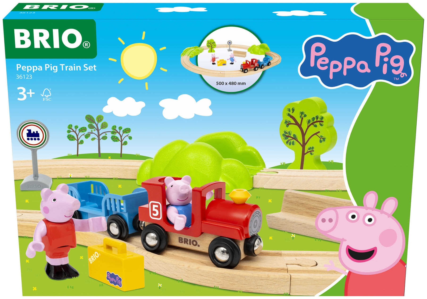 BRIO® Spielzeug-Eisenbahn »BRIO® WORLD, Peppa Wutz Eisenbahn-Set«
