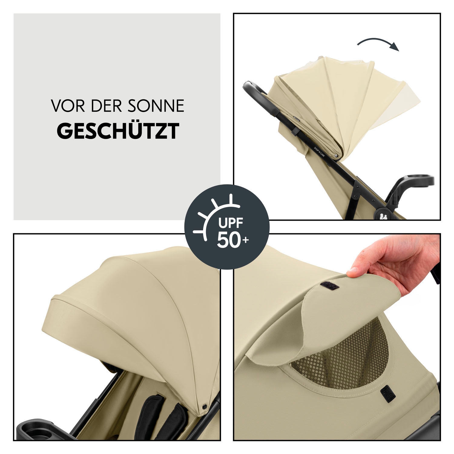 Hauck Kinder-Buggy »Shop N Care Trio Set«, inkl. Babyschale, Babywanne und Adapter