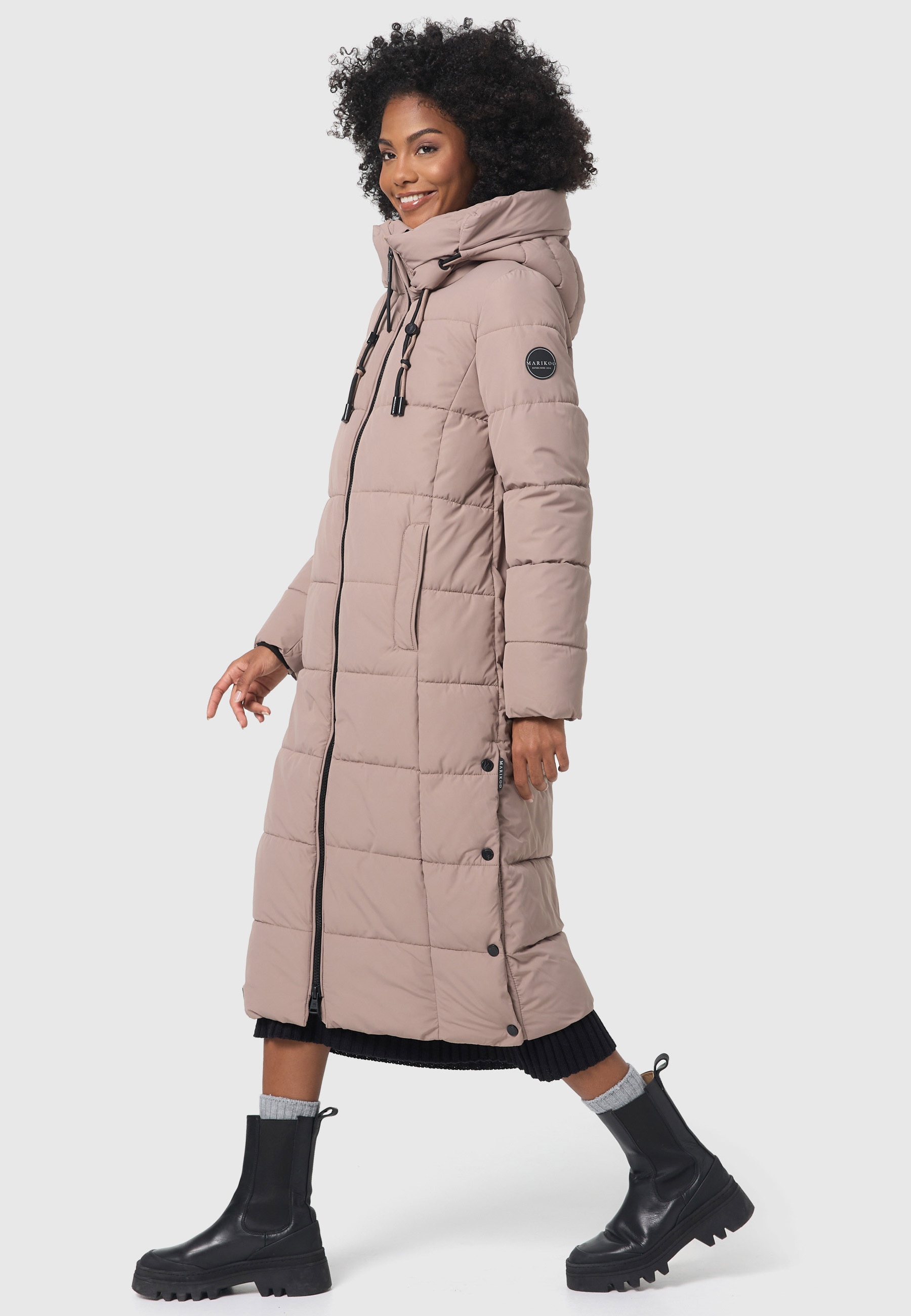 Marikoo Winterjacke »Marikoo Nadeshikoo XVI Damen lange Winter Steppjacke B985«