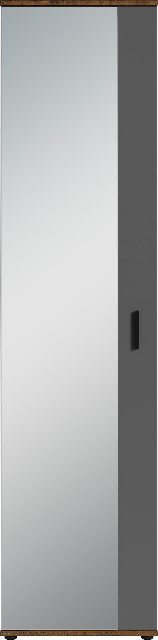 byLIVING Garderobenschrank »Jakob«, mit großem Spiegel, Breite 49 cm
